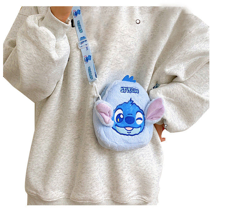 (Pre Order)Cute Cartoon Plush Two-way Back Bag