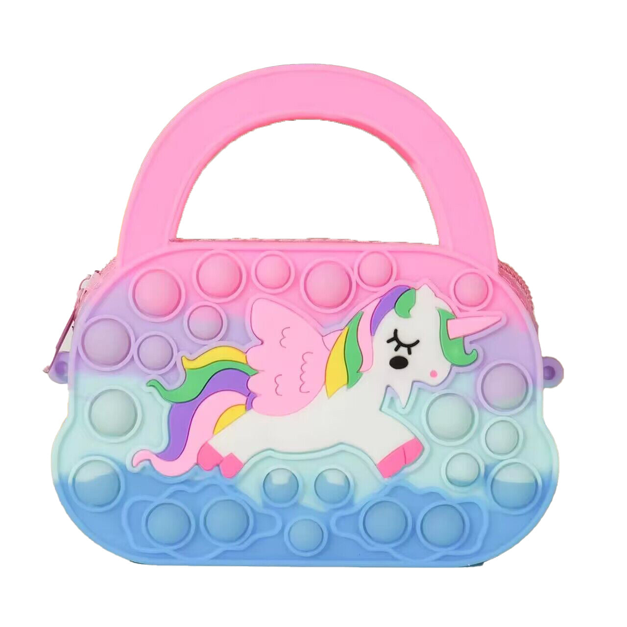 (Pre Order)Girls Unicorn Silicone Crossbody Bag