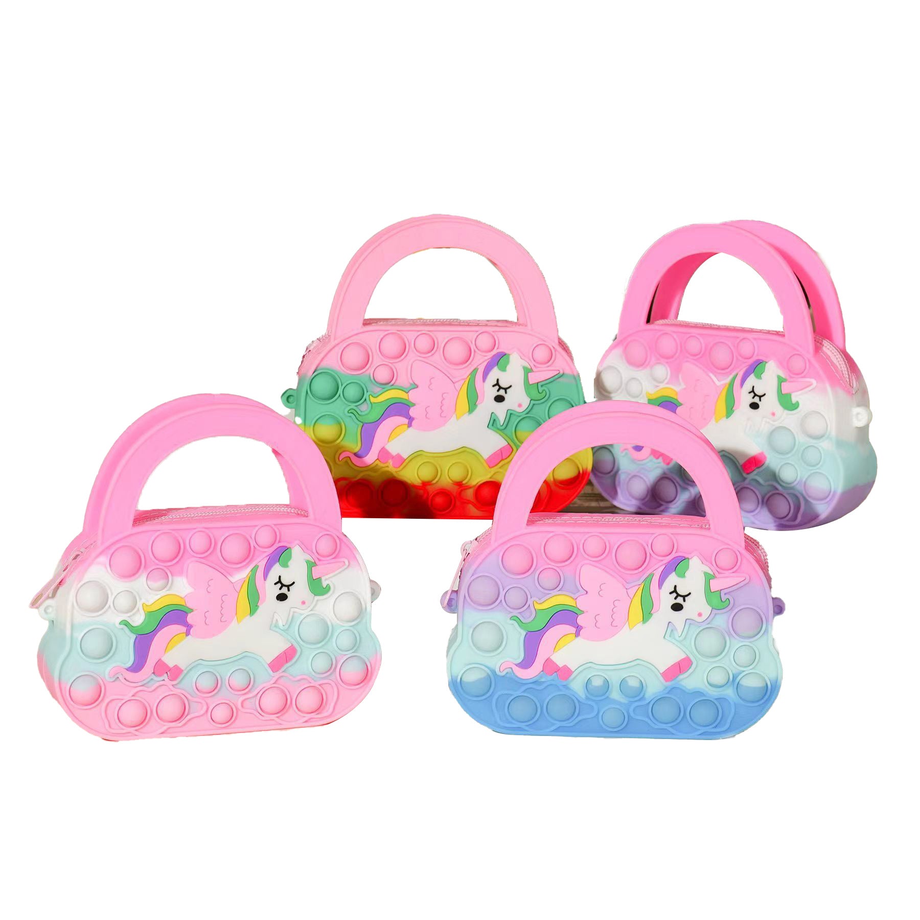 (Pre Order)Girls Unicorn Silicone Crossbody Bag