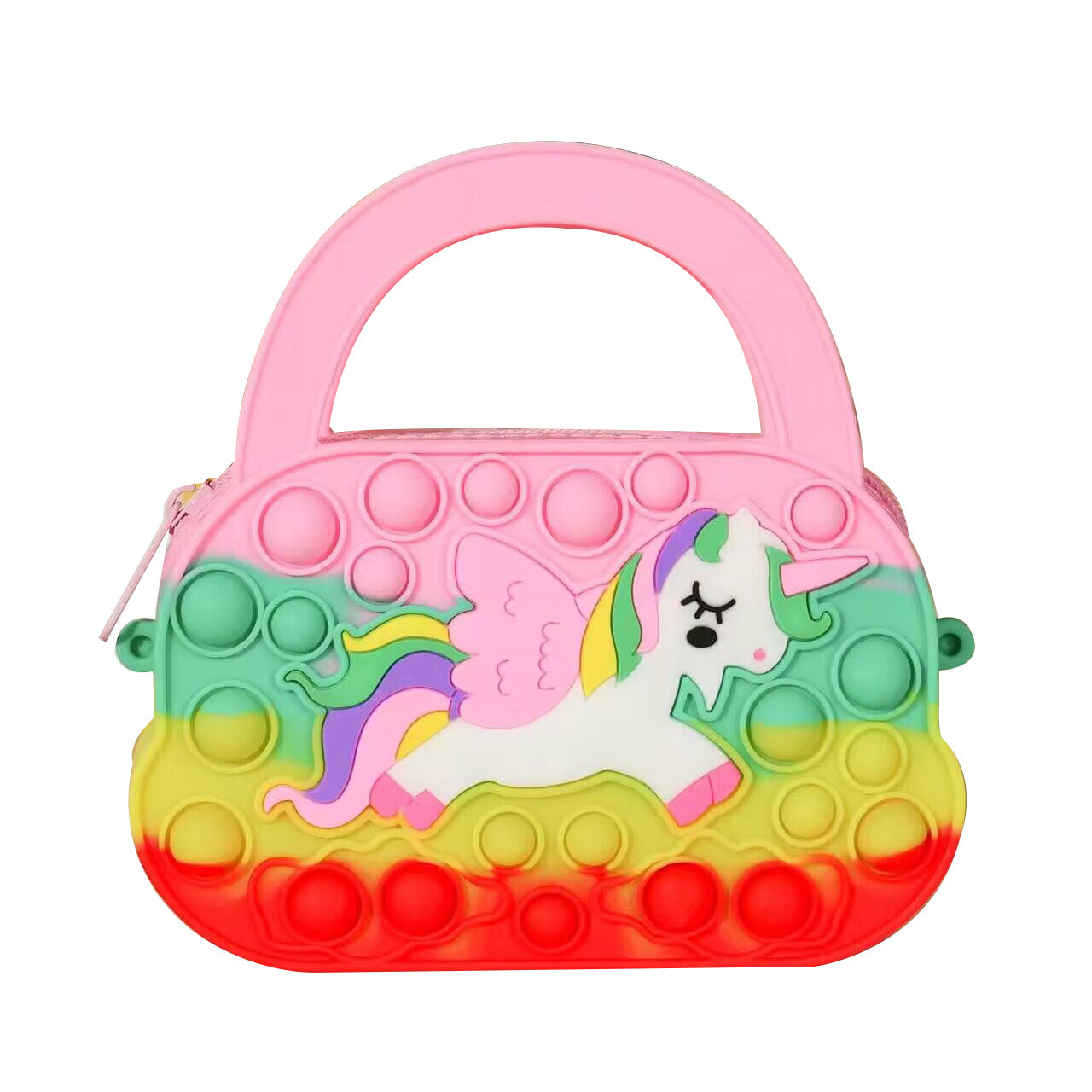 (Pre Order)Girls Unicorn Silicone Crossbody Bag