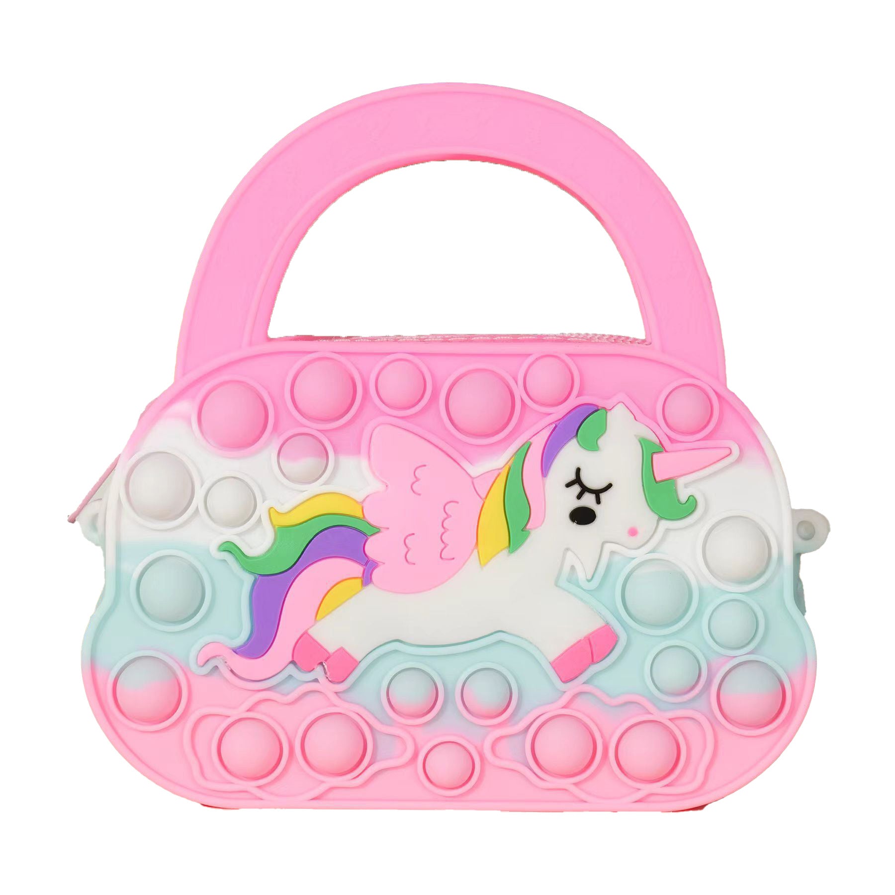 (Pre Order)Girls Unicorn Silicone Crossbody Bag