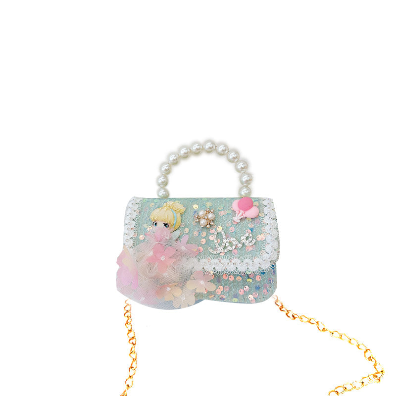 (Pre Order)Girls Fashion Princess Crossbody Bag