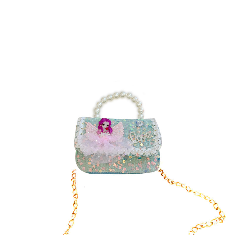 (Pre Order)Girls Fashion Princess Crossbody Bag