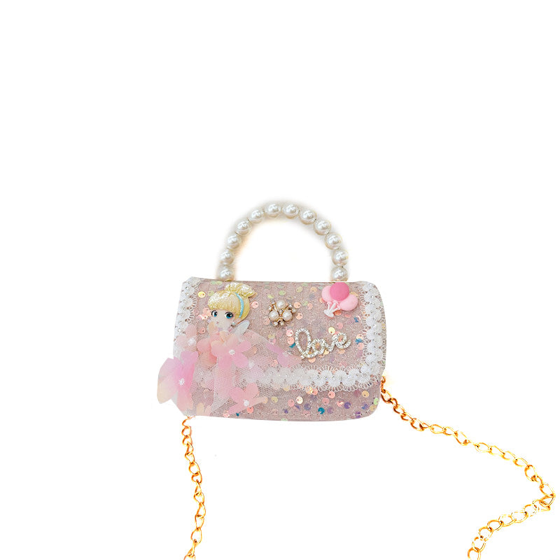 (Pre Order)Girls Fashion Princess Crossbody Bag