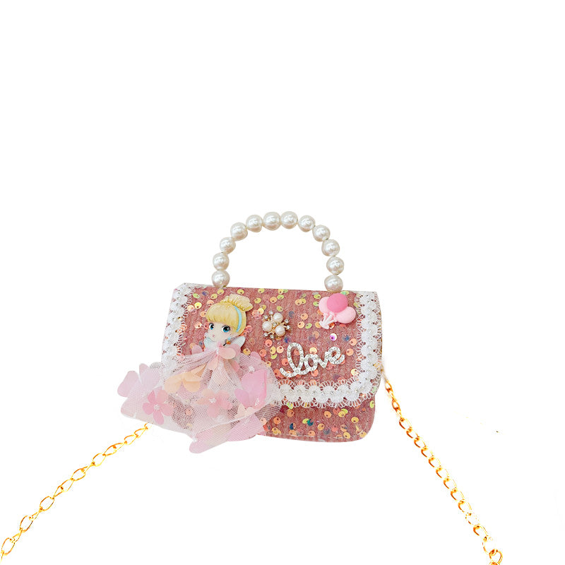 (Pre Order)Girls Fashion Princess Crossbody Bag