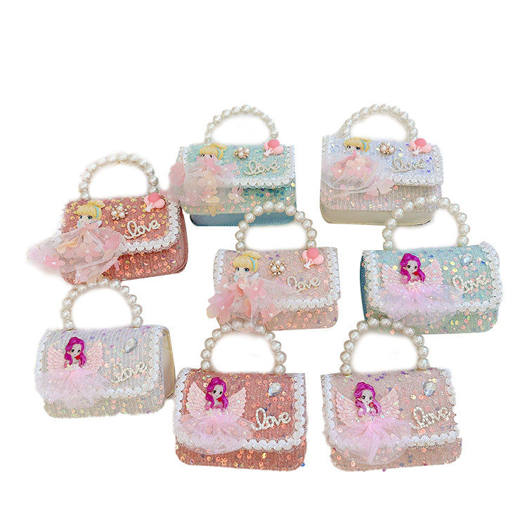 (Pre Order)Girls Fashion Princess Crossbody Bag