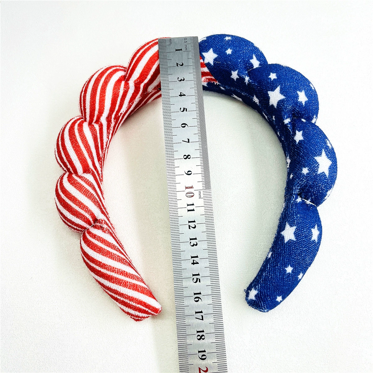 (Pre Order)Patriotic Sponge Terry Scalloped Headband