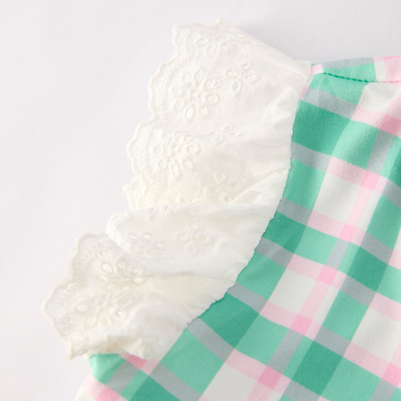 (In Stock)Girls Summer Back To School Print Shorts Set