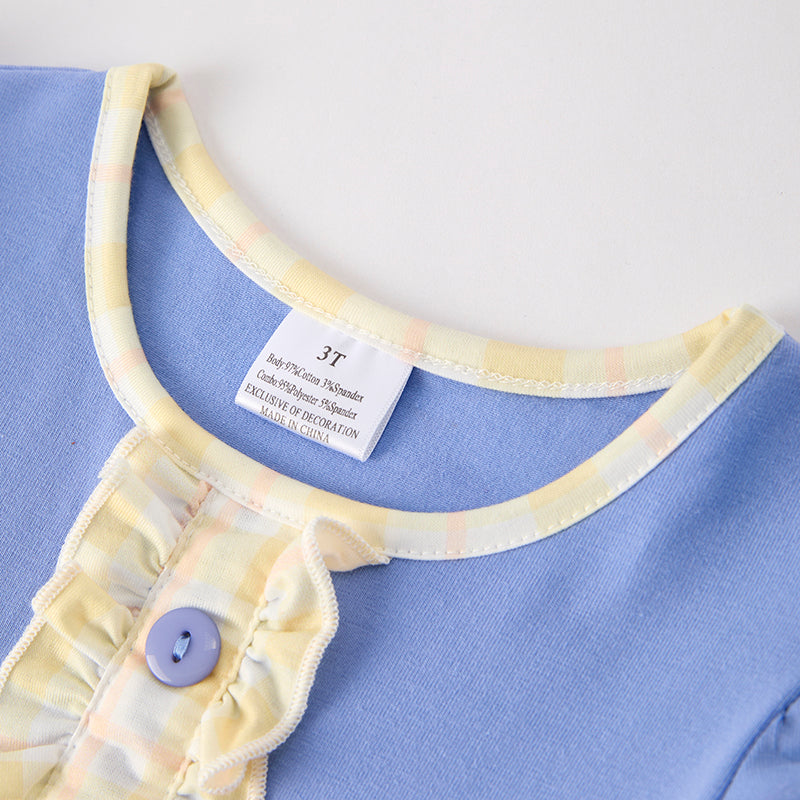 (In Stock)Girls Summer Back To School Crayon Applique Dress