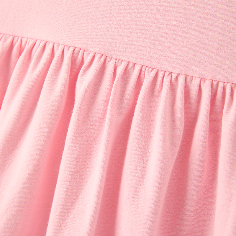 (In Stock)Girls Summer Back To School Crayon Embroidery Smocked Dress