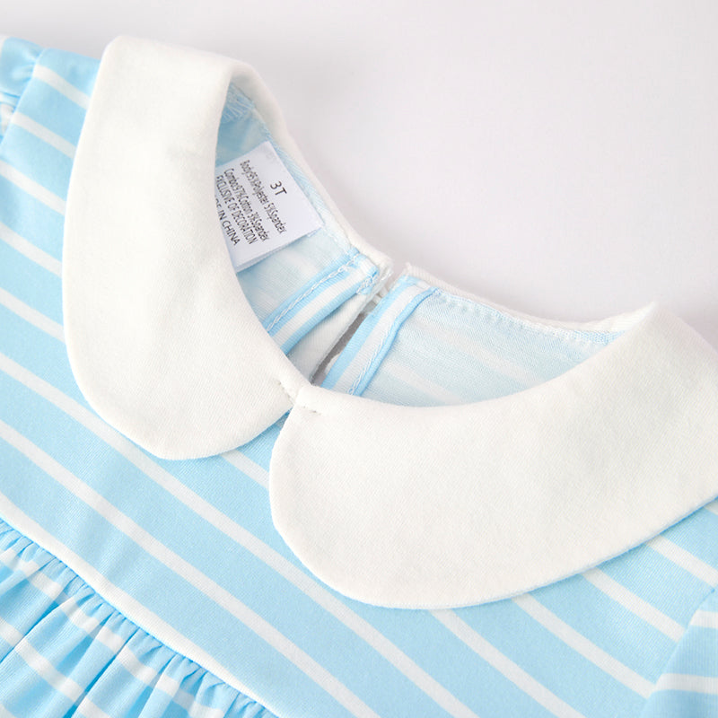 (In Stock)Girls Summer Back To School Pencil Embroidery Shorts Set