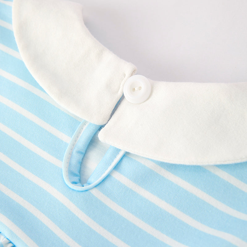 (In Stock)Girls Summer Back To School Pencil Embroidery Shorts Set