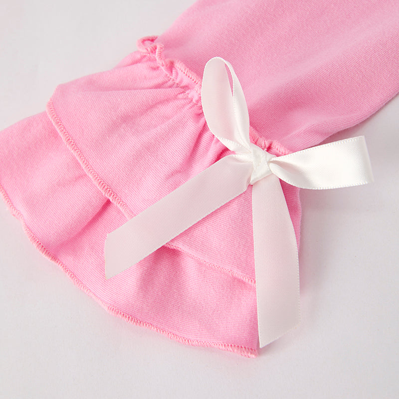 (In Stock)Girls Summer Back To School Pencil Embroidery Outfit Set