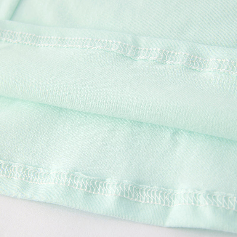 (In Stock)Girls Summer Back To School Apple Embroidery Denim Shorts Set