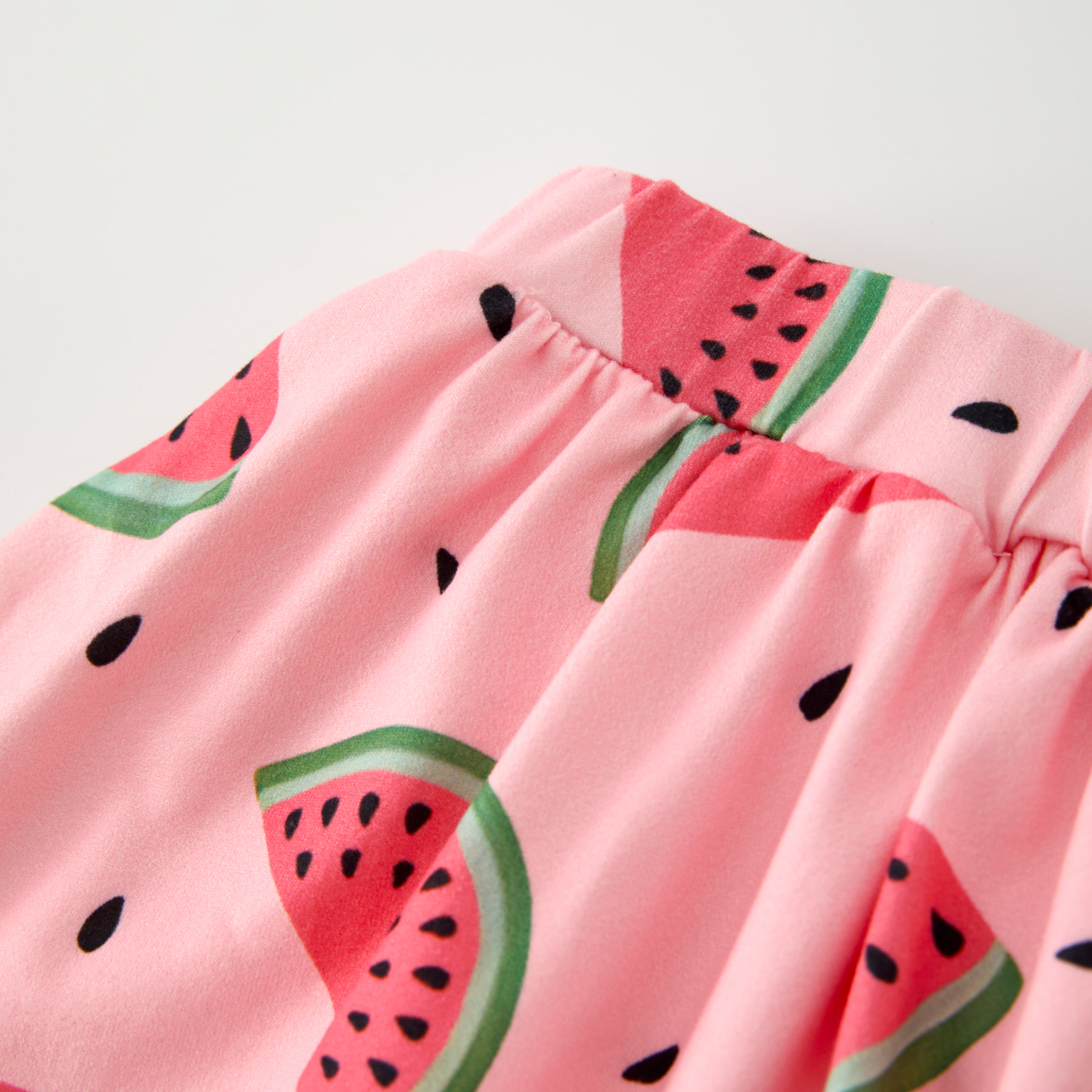 (Pre Order)Girls Summer Print Bow Top Skort Set