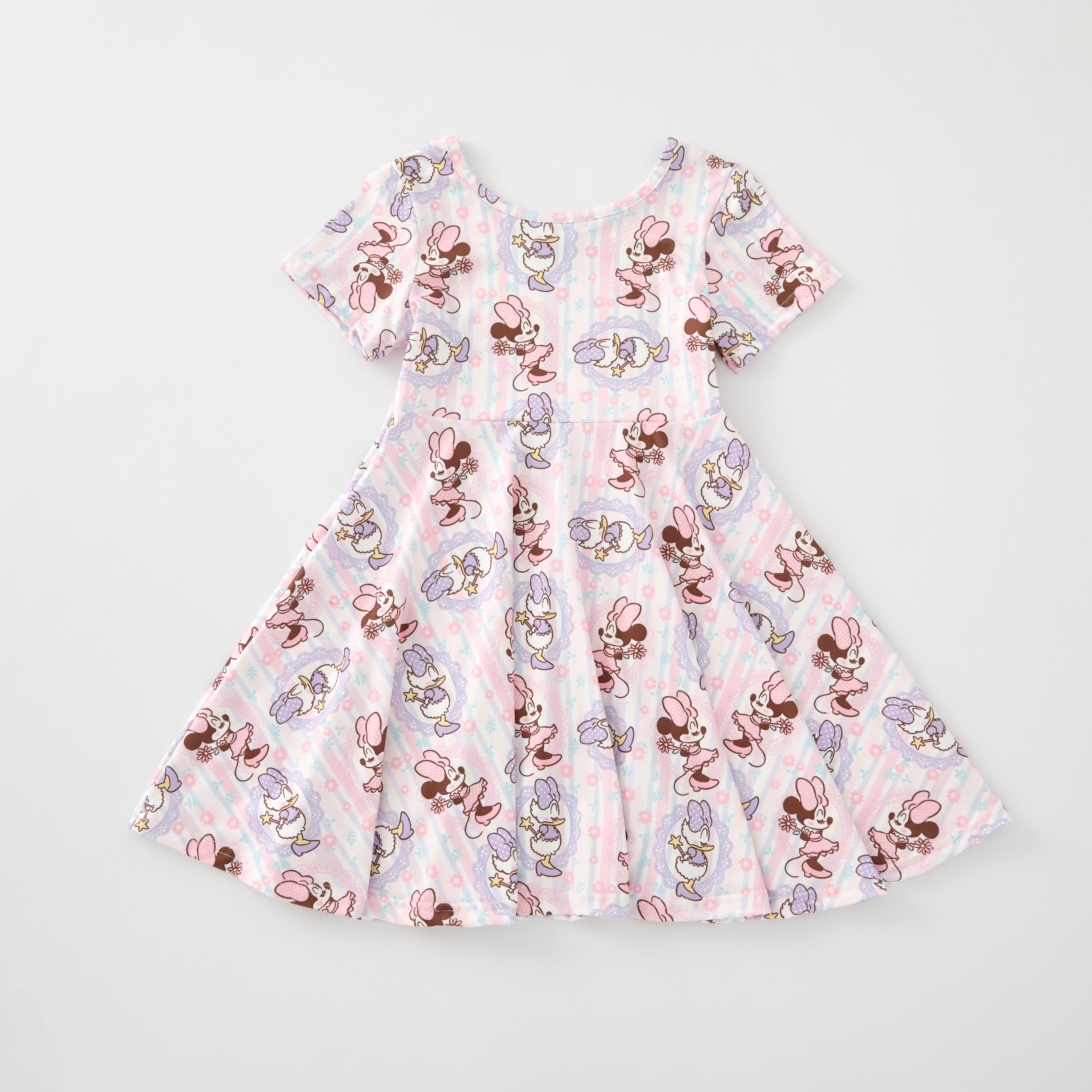 (Pre Order)Girls Spring and Summer Horse&Chick Print Dress