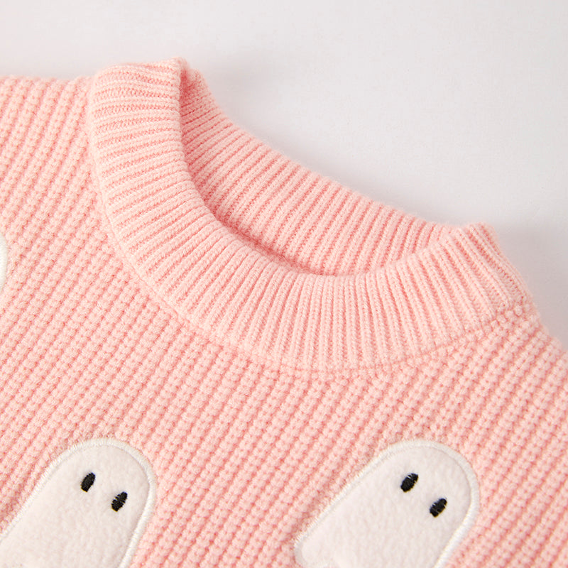 (In Stock)Mommy&Me Halloween Ghost Applique Sweater