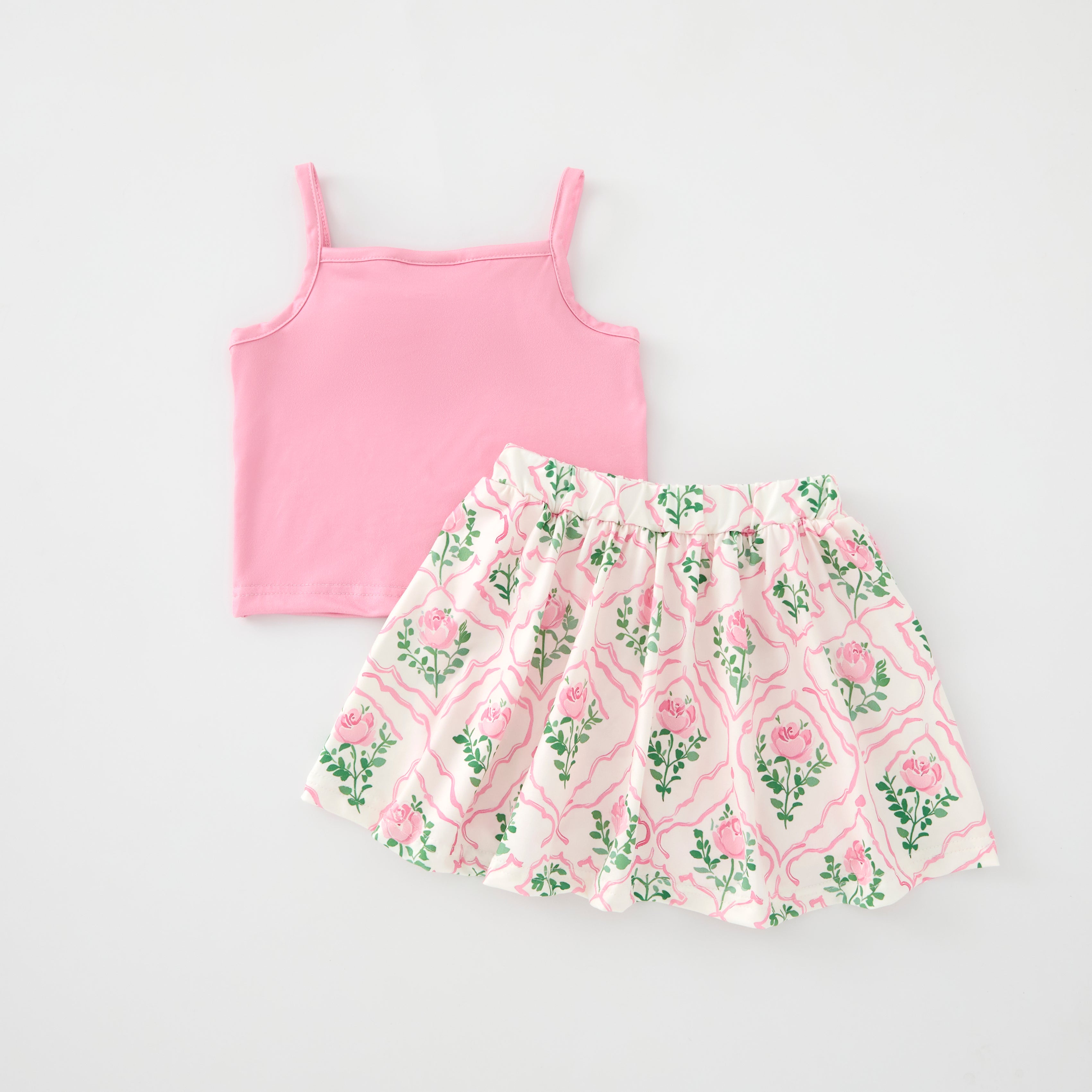 (Pre Order)Mommy and Me Summer Pink Floral Print MAXI Dress,Set&Romper