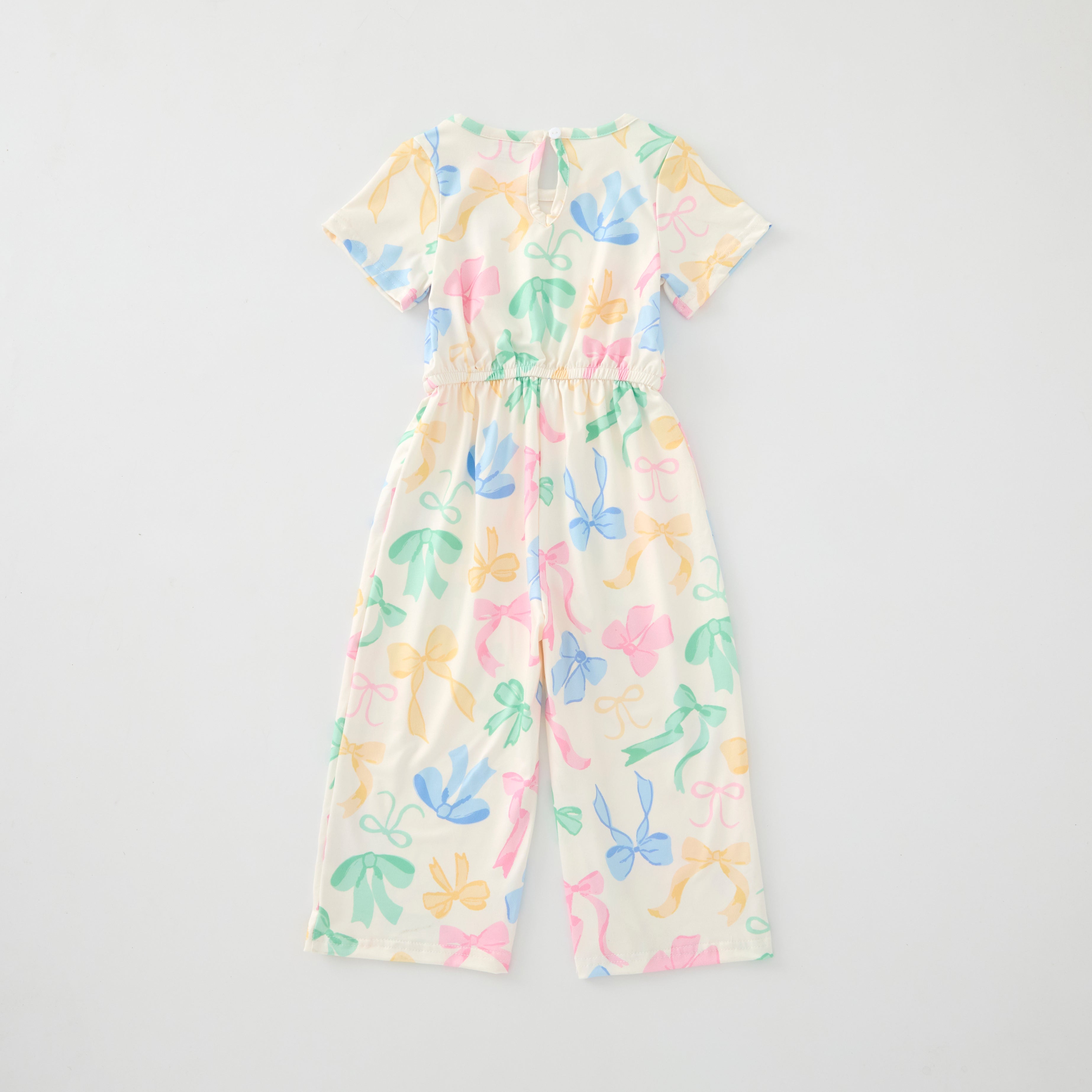 (Pre Order)Girls Valentine's Day Print Jumpsuit