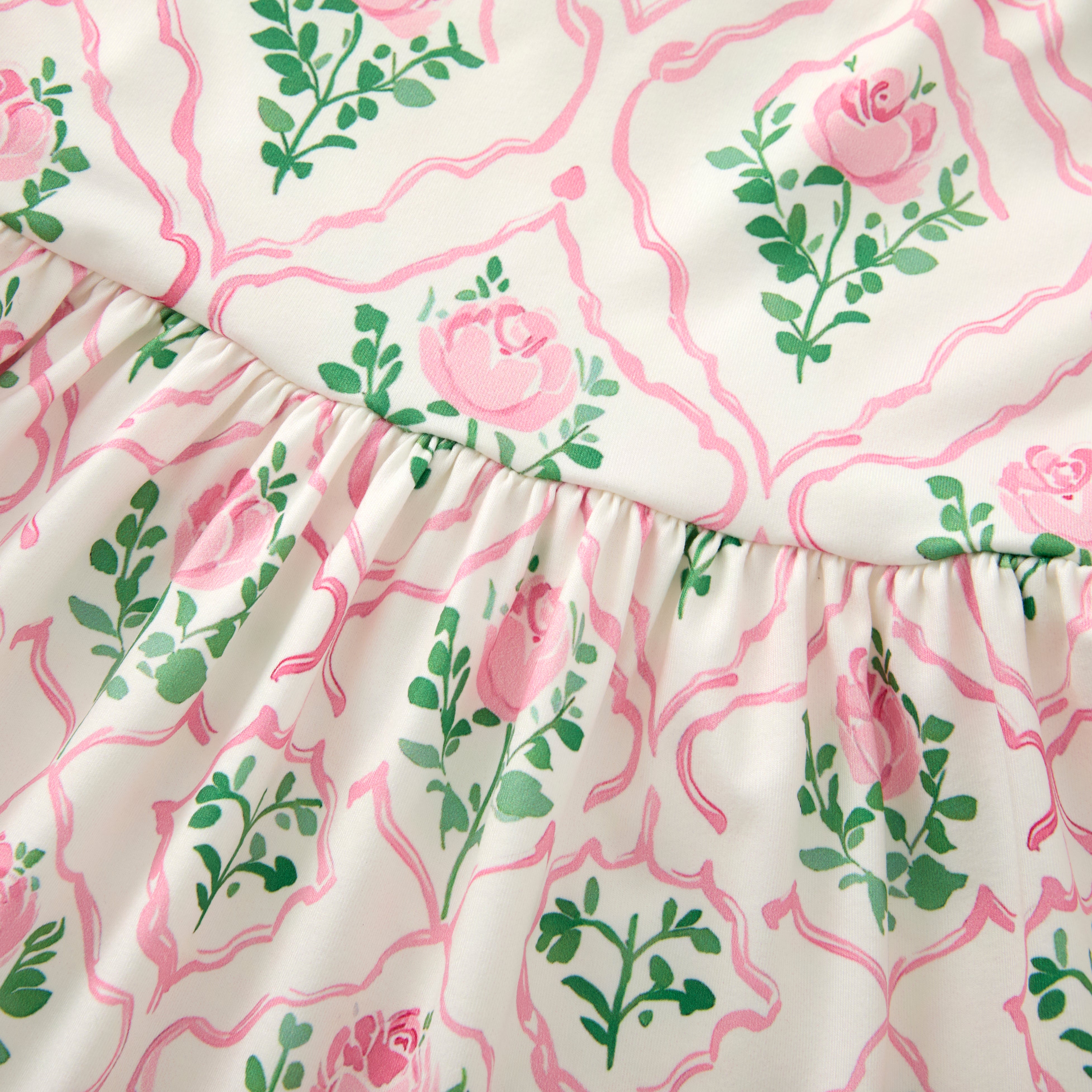 (Pre Order)Mommy and Me Summer Pink Floral Print MAXI Dress,Set&Romper