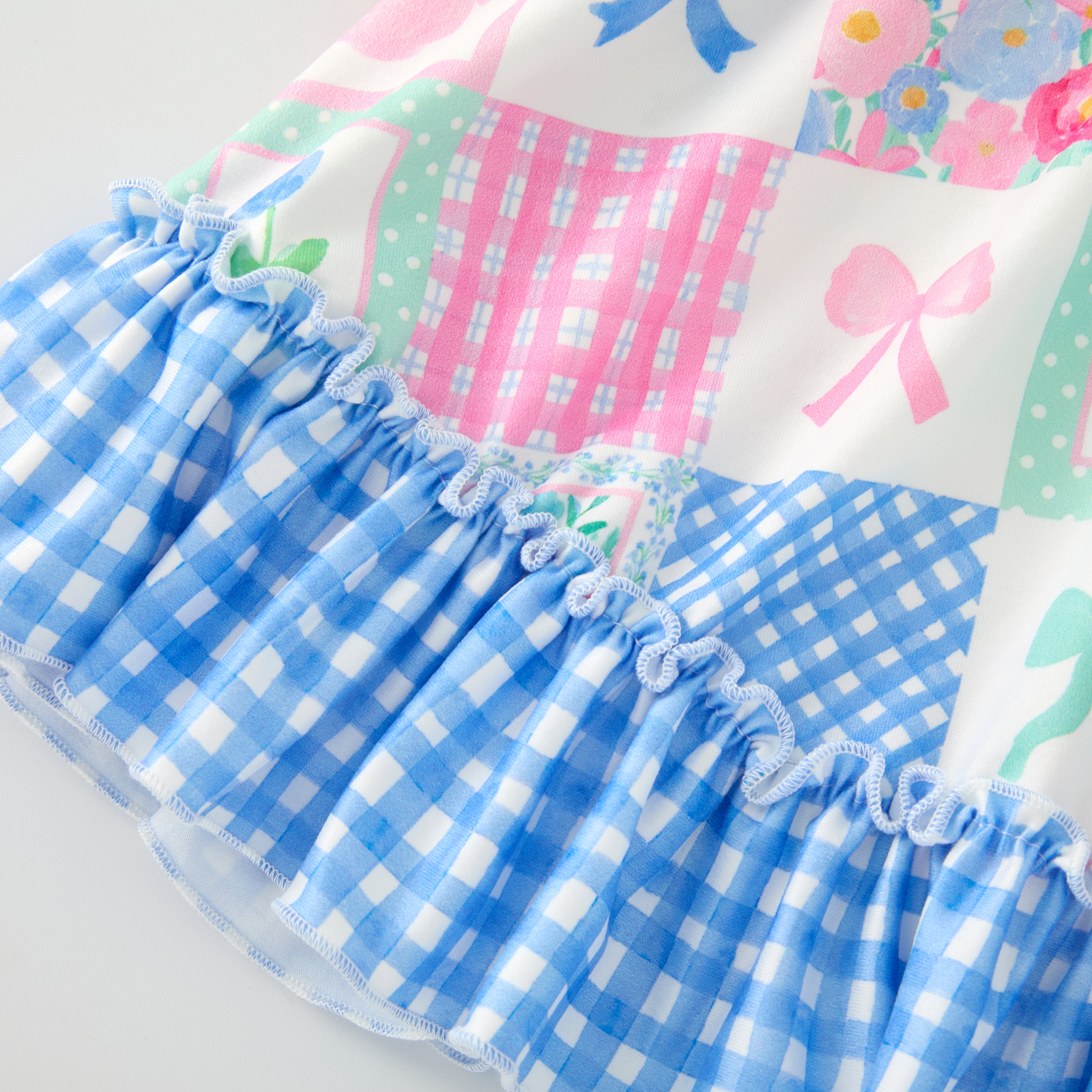 (Pre Order)Girls Spring and Summer Fruit&Bow Print Dress