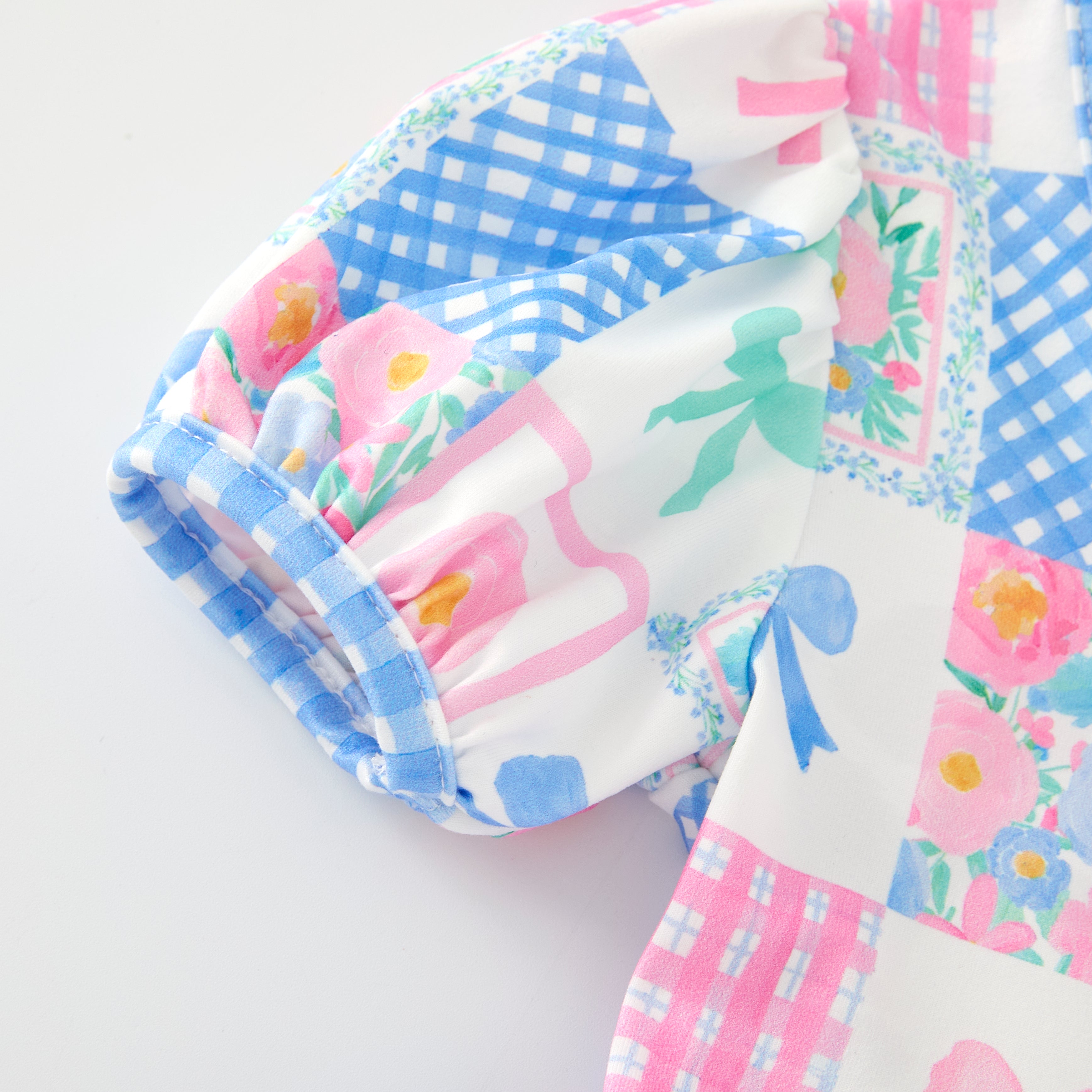 (Pre Order)Girls Spring and Summer Fruit&Bow Print Dress