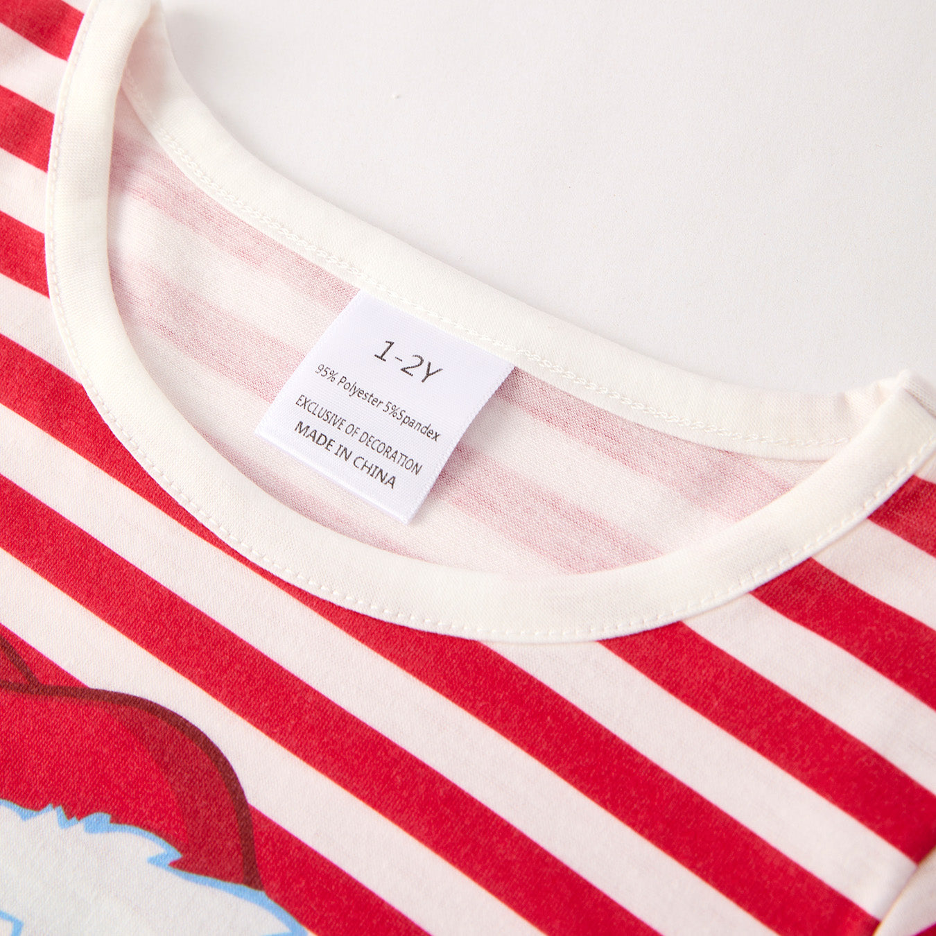 (In Stock)Girls Christmas Santa Claus Print Pajamas 3 pcs