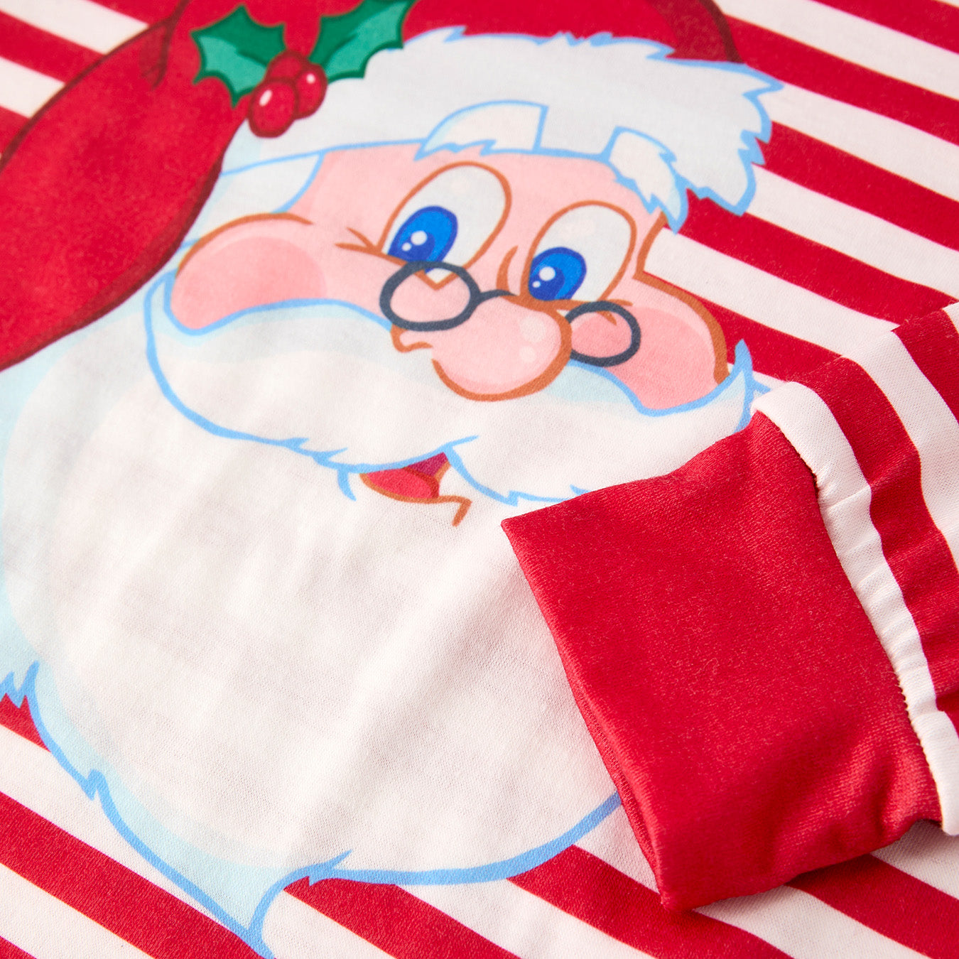 (In Stock)Girls Christmas Santa Claus Print Pajamas 3 pcs