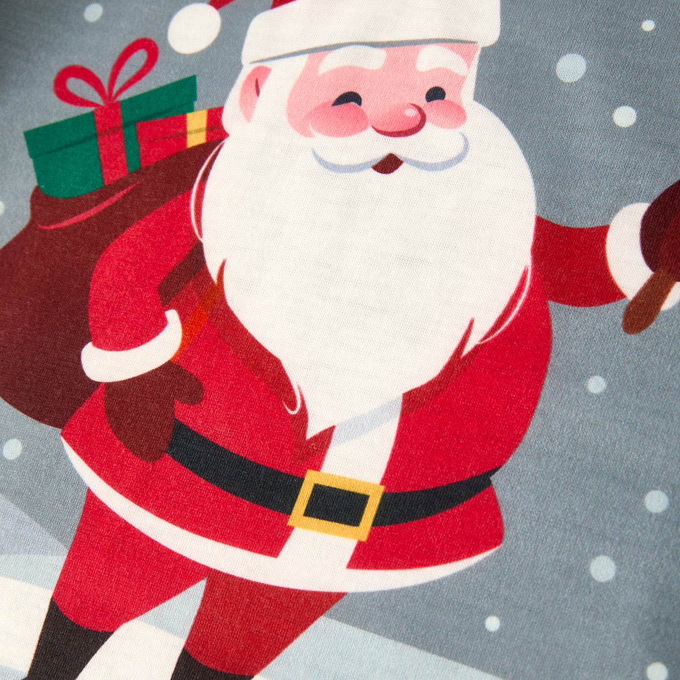 (In Stock)Girls Christmas Santa Claus Print Pajamas 3 pcs