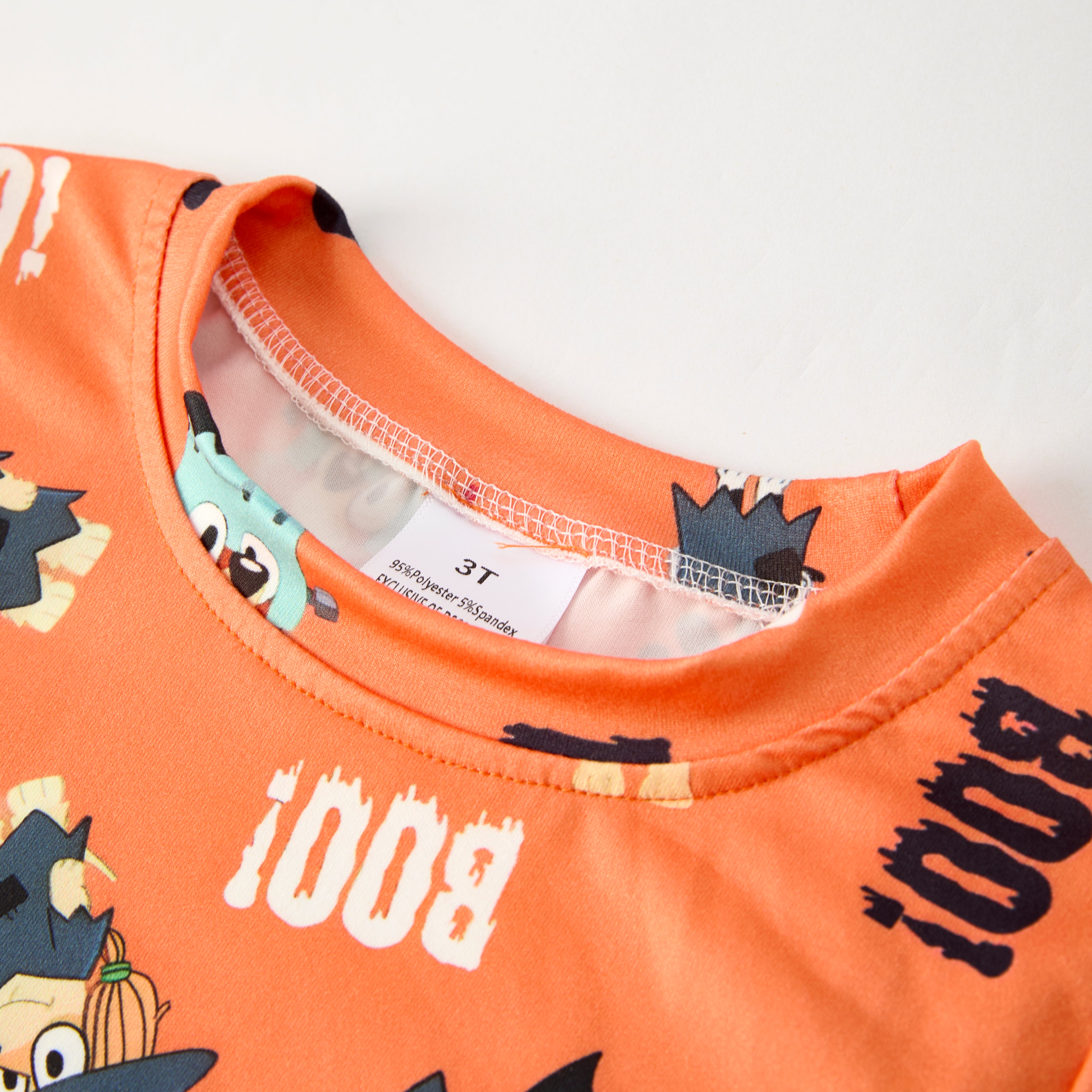 (Pre Order)Boys Halloween Cartoon Print Top