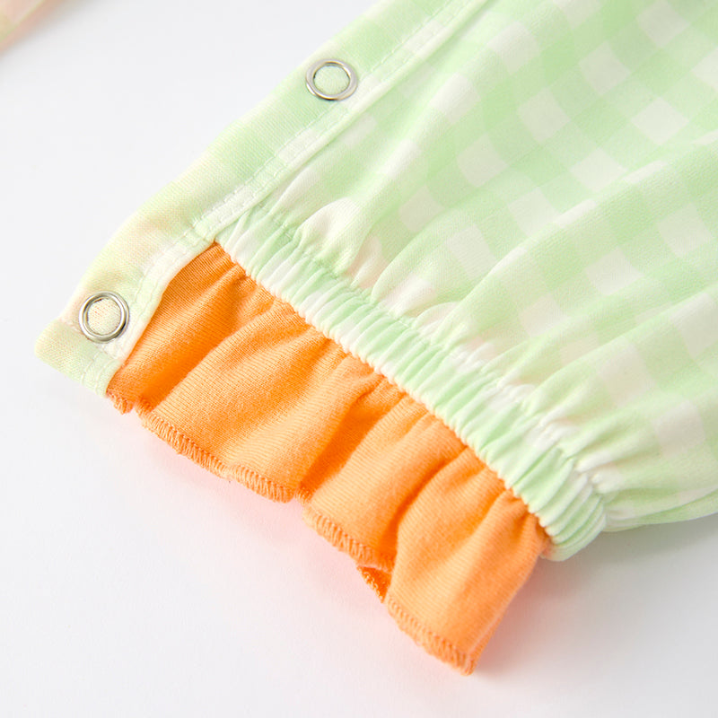 (In Stock)Toddler Girls Thanksgiving Pumpkin Applique Romper