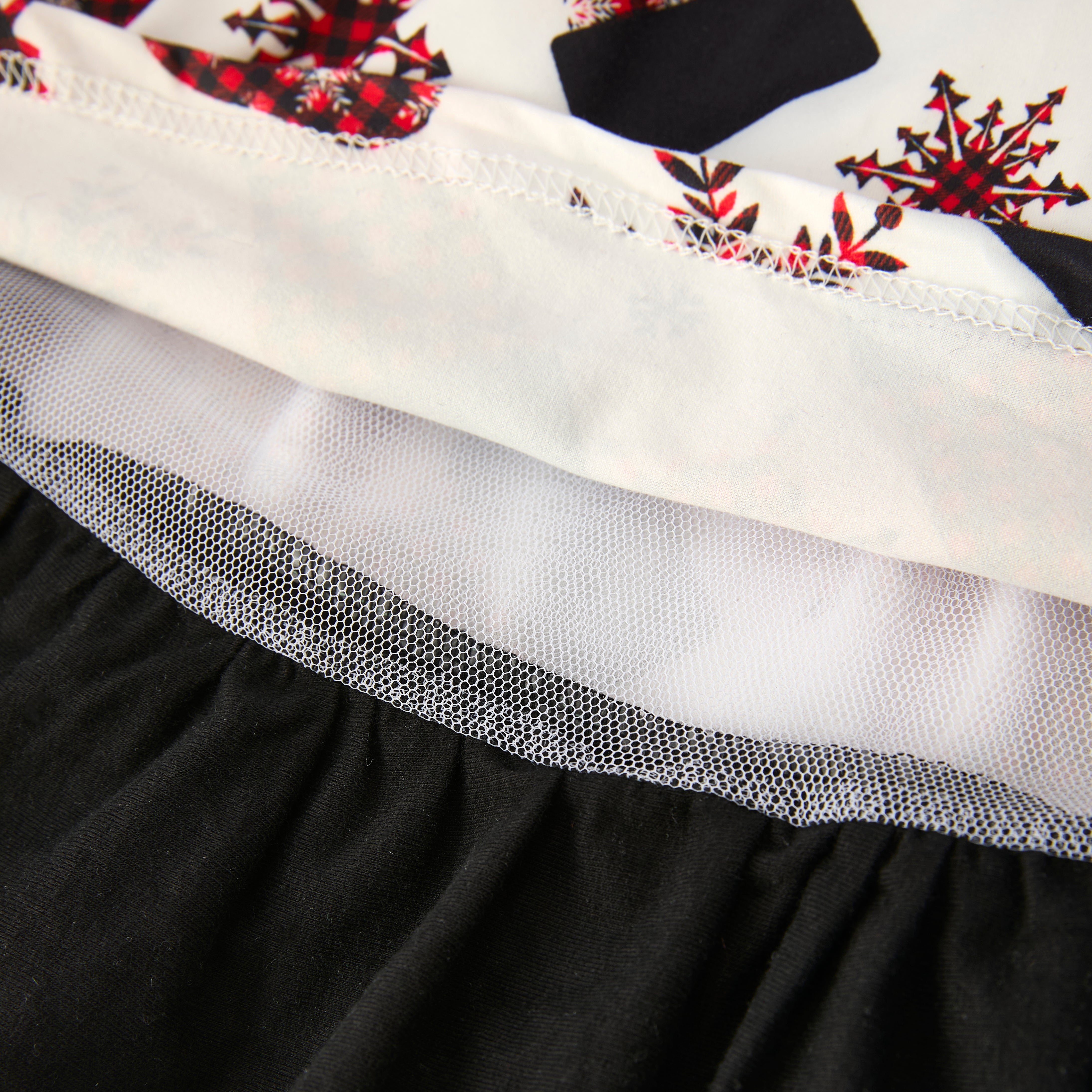 (In Stock)Girls Christmas Print Dress with Pockets