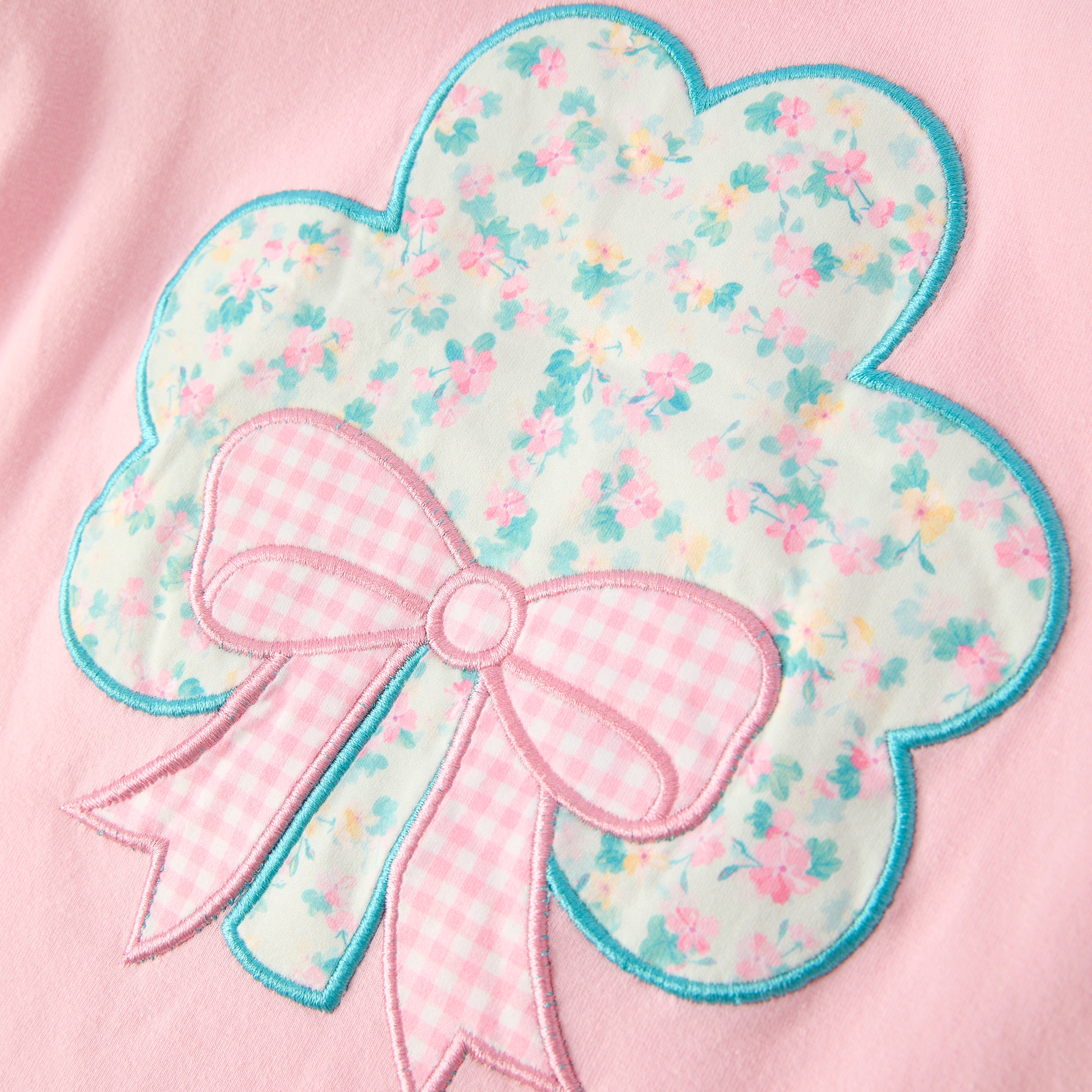 (In Stock)Girls St. Patrick's Day Shamrock Applique Outfit Set