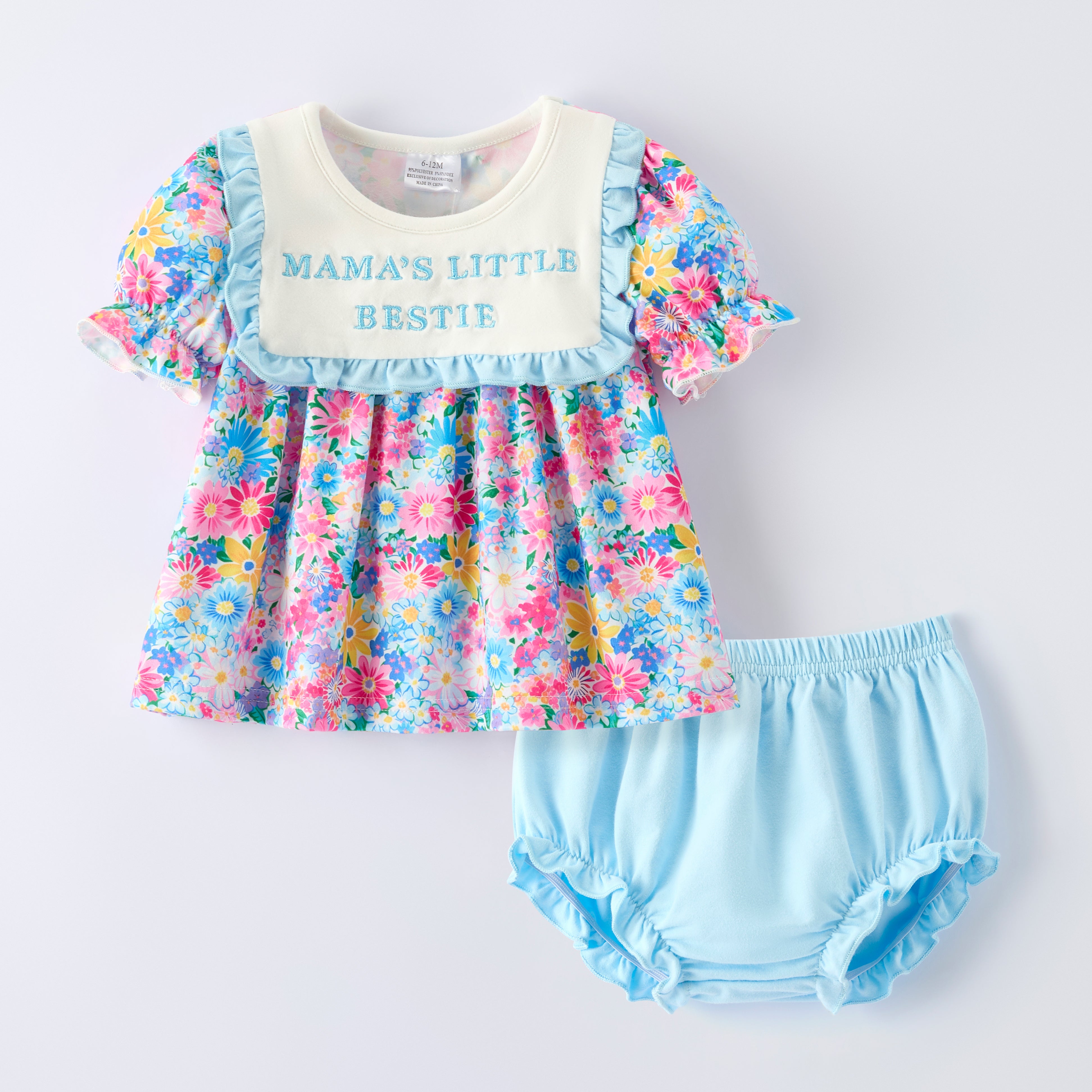 (In Stock)Siblings Mother's Day Embroidery Smocked Dress,Set&Romper