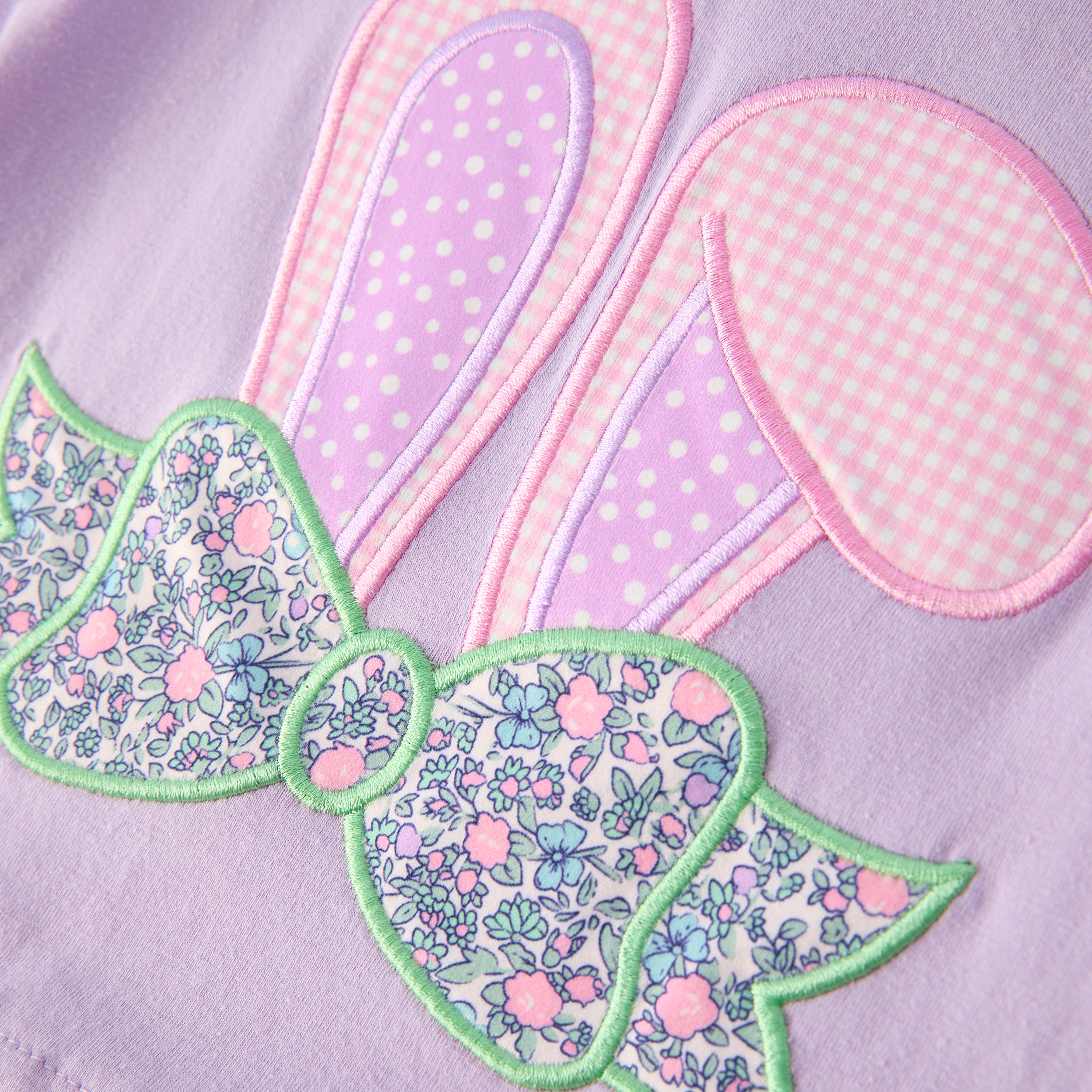 (In Stock)Girls Easter Bunny Applique Shorts Set