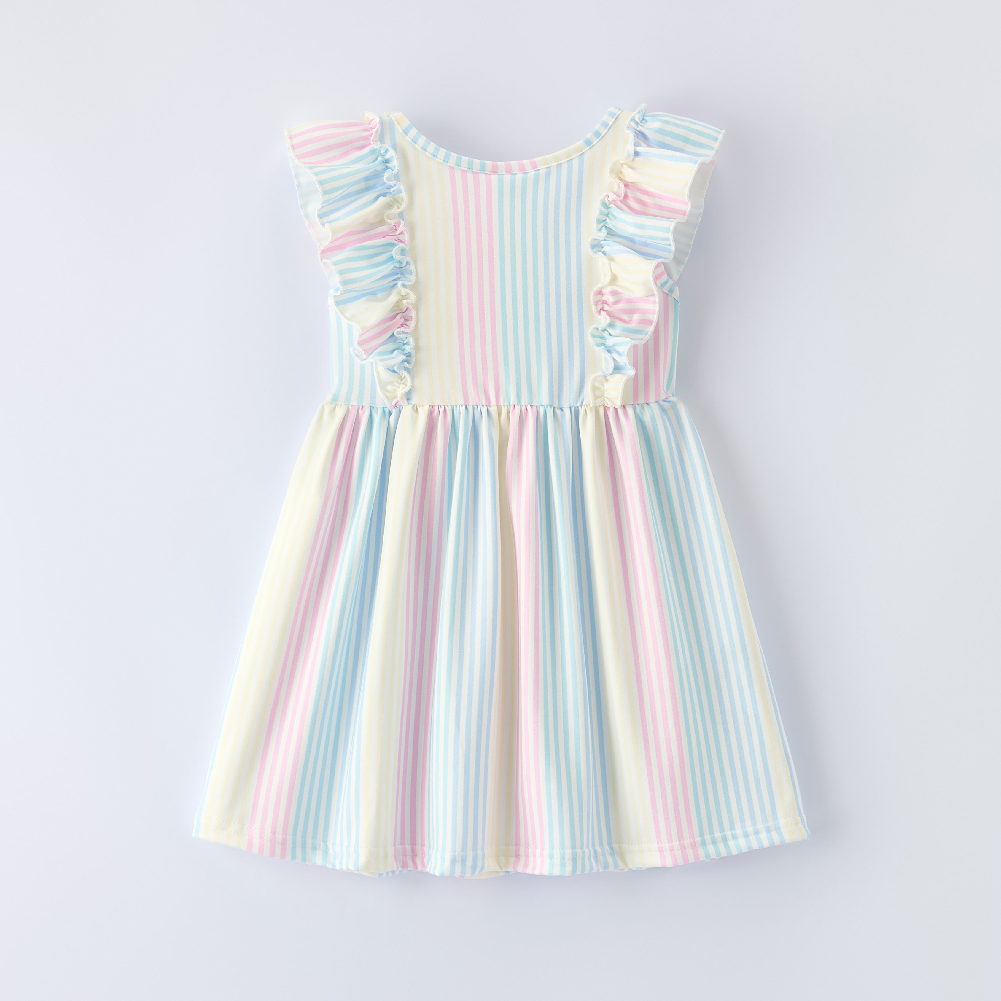 (In Stock)Girls Easter Ruffle Smocked Dress