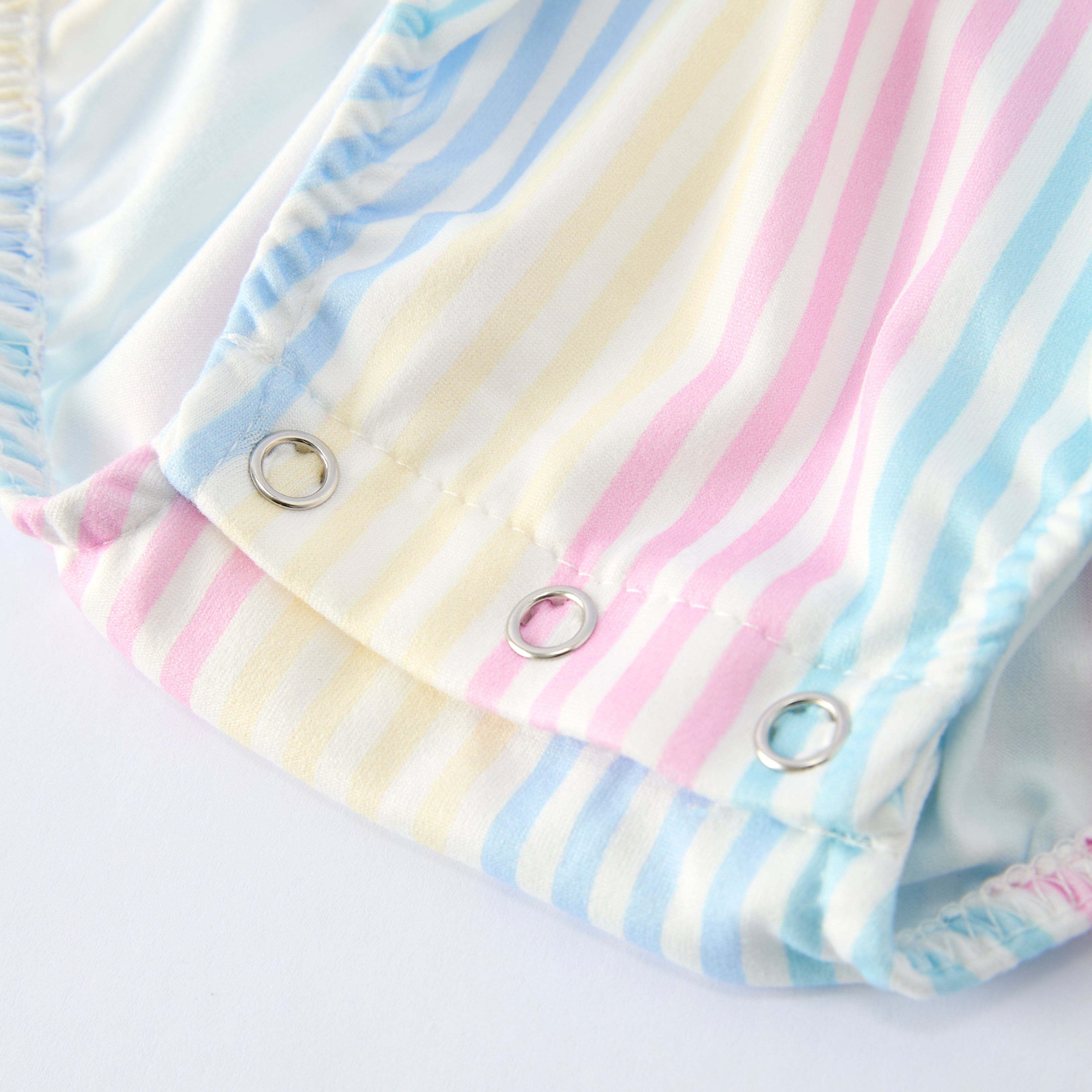 (In Stock)Toddler Girls Easter Ruffle Smocked Romper