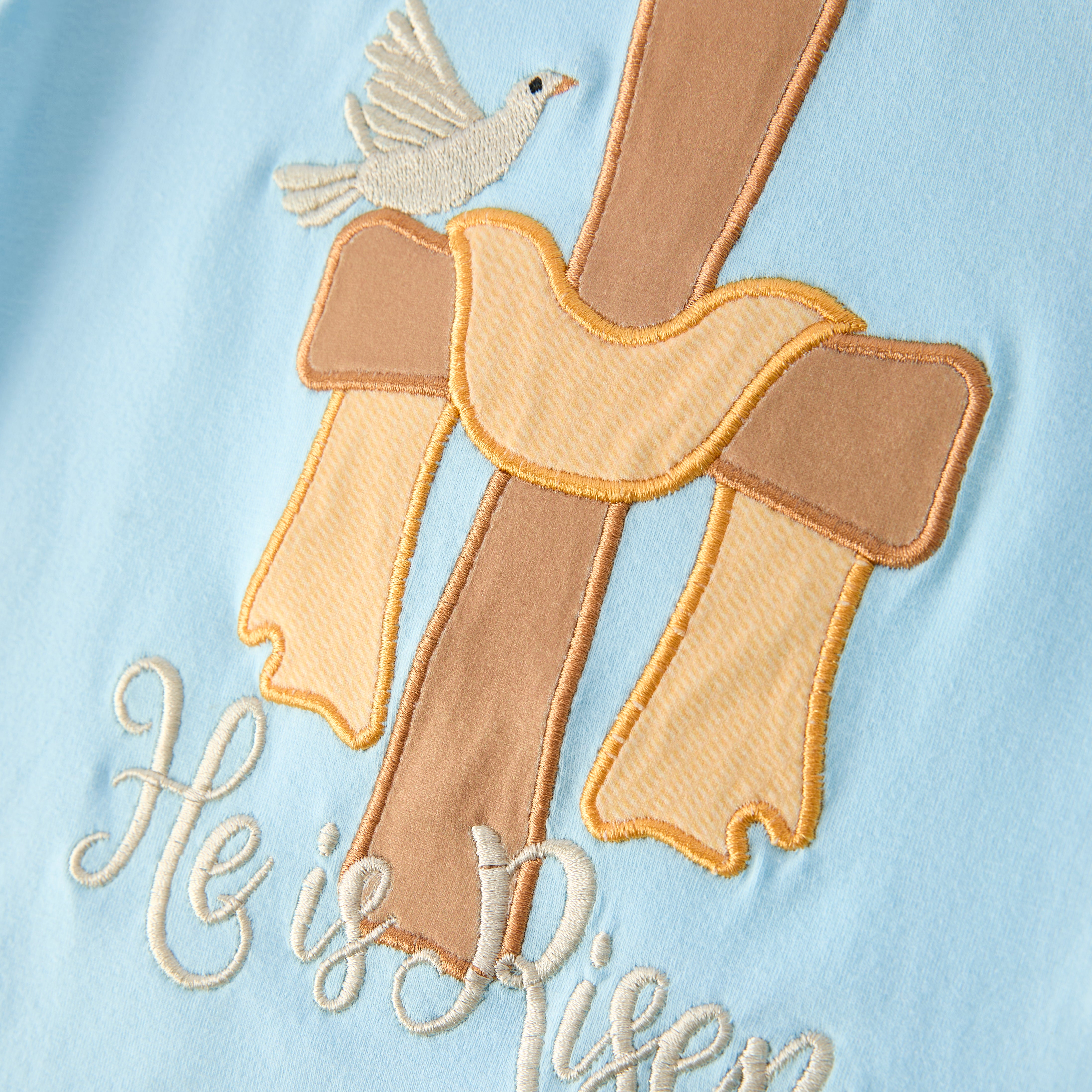(In Stock)Siblings Easter Cross Applique Dress,Top&Romper