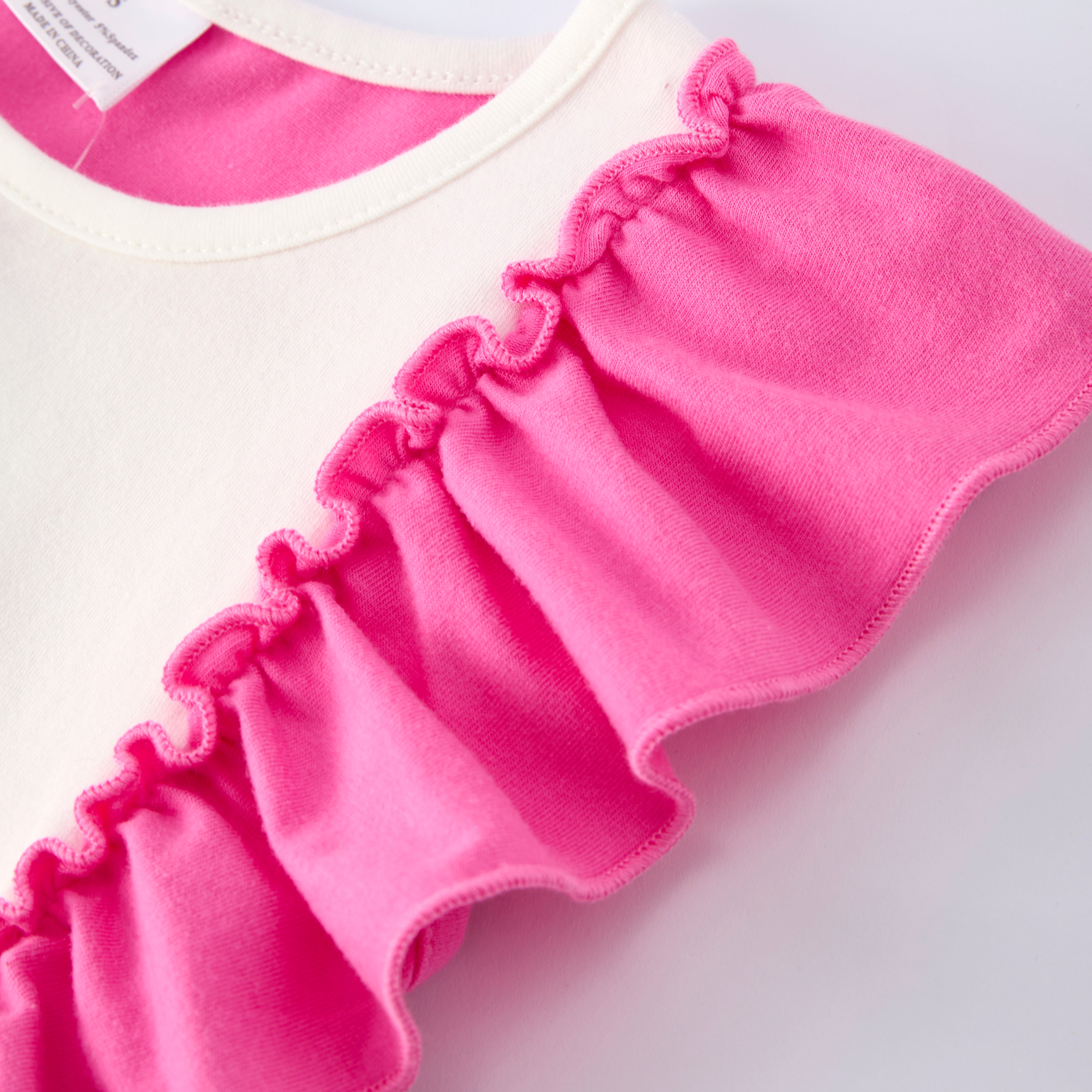 (In Stock)Girls Easter Bunny Applique Ruffle Dress