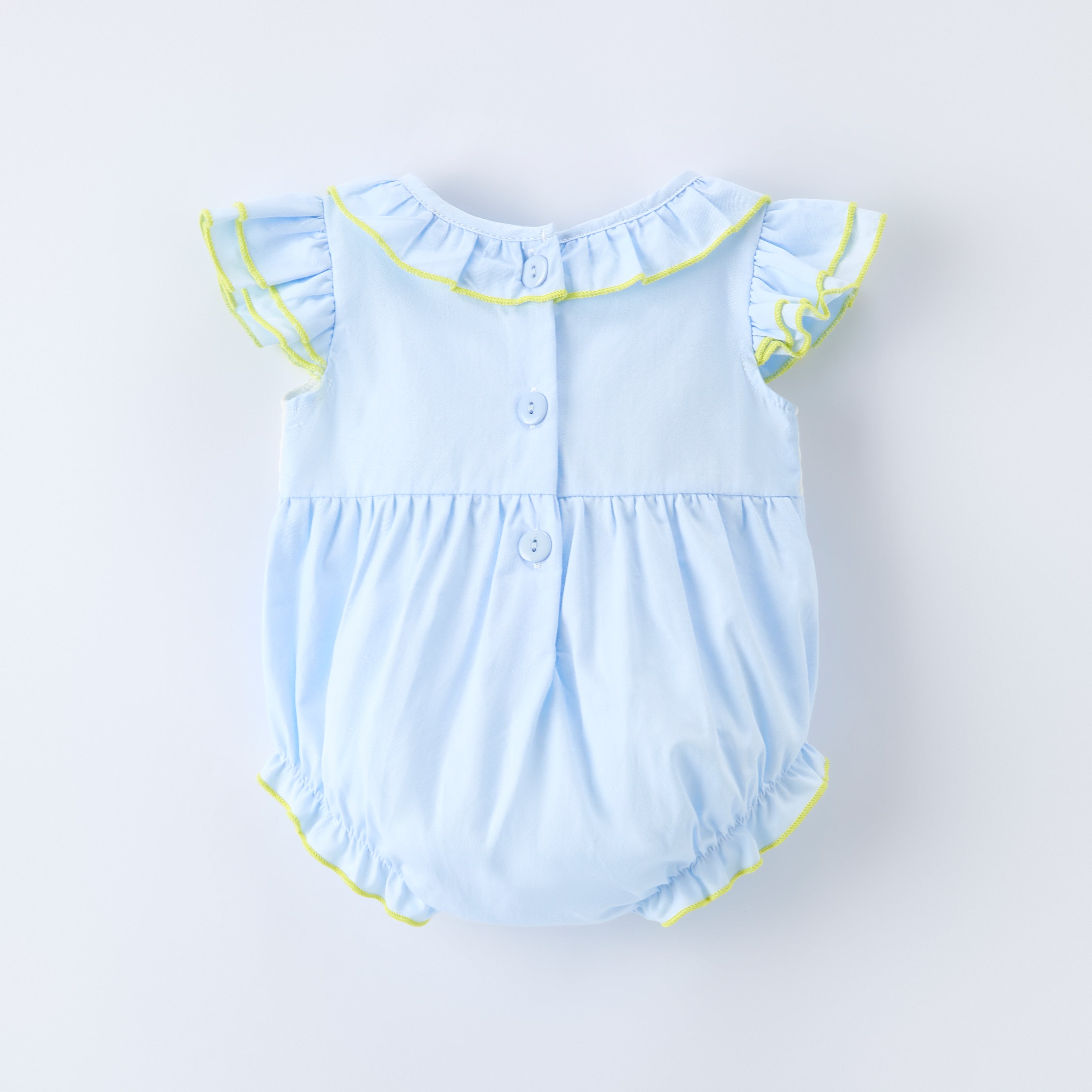 (In Stock)Sisters Easter Bunny Embroidery Smocked Dress&Romper