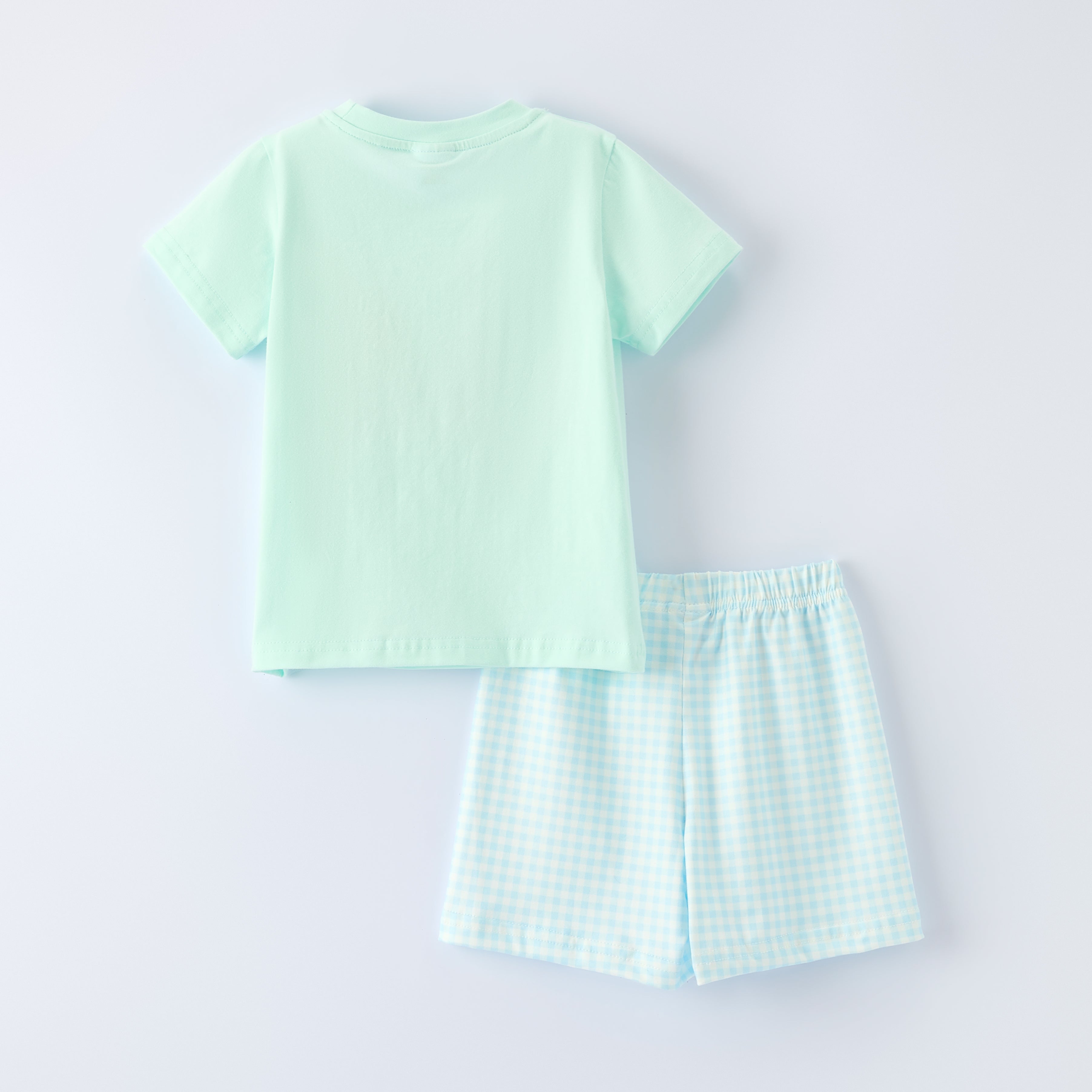 (In Stock)Boys Easter Applique Cotton Shorts Set