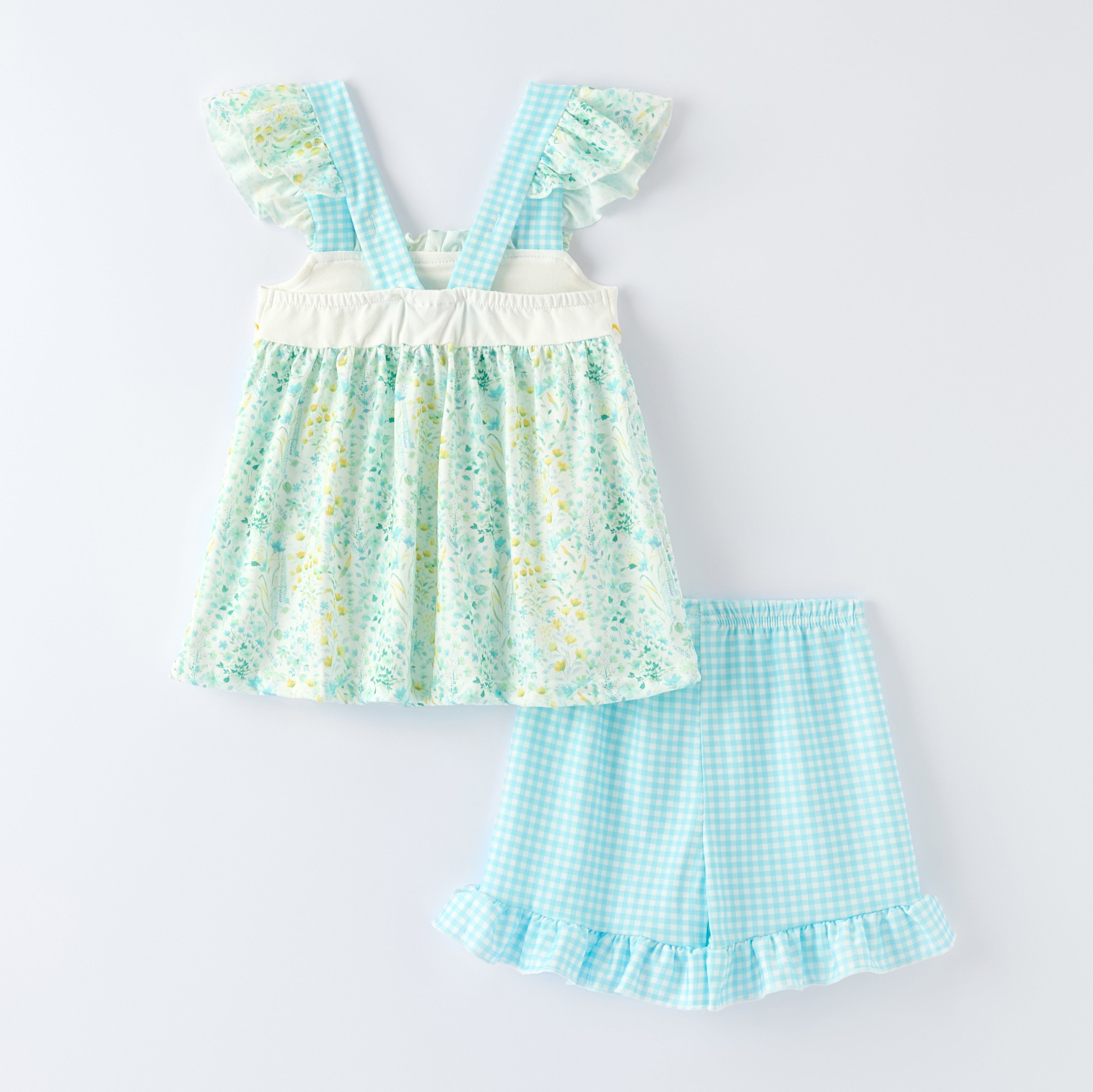 (In Stock)Girls Spring&Summer Floral Embroidery Dress,Set&Romper