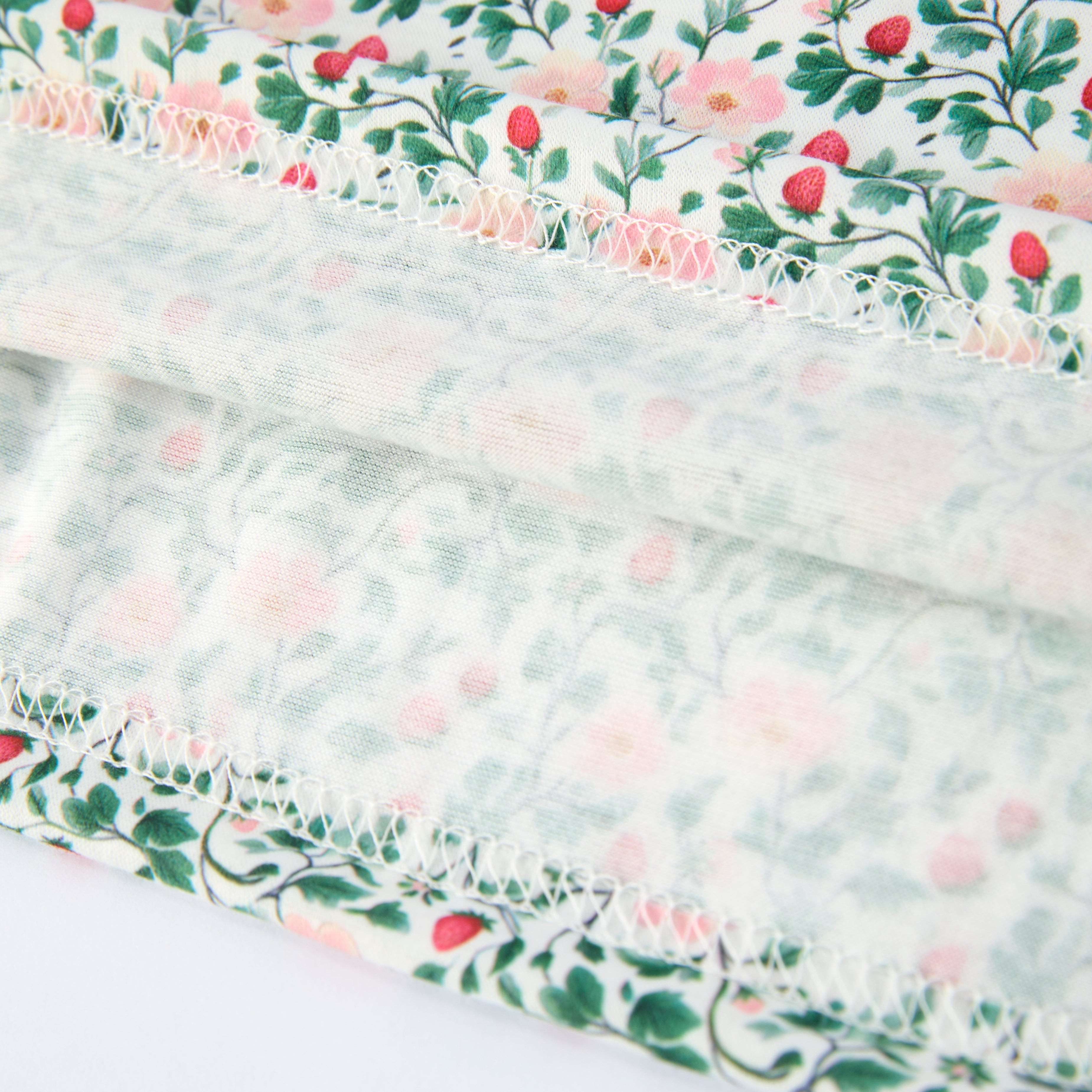 (In Stock)Sisters Spring&Summer Strawberry Chenille Patches Dress&Romper