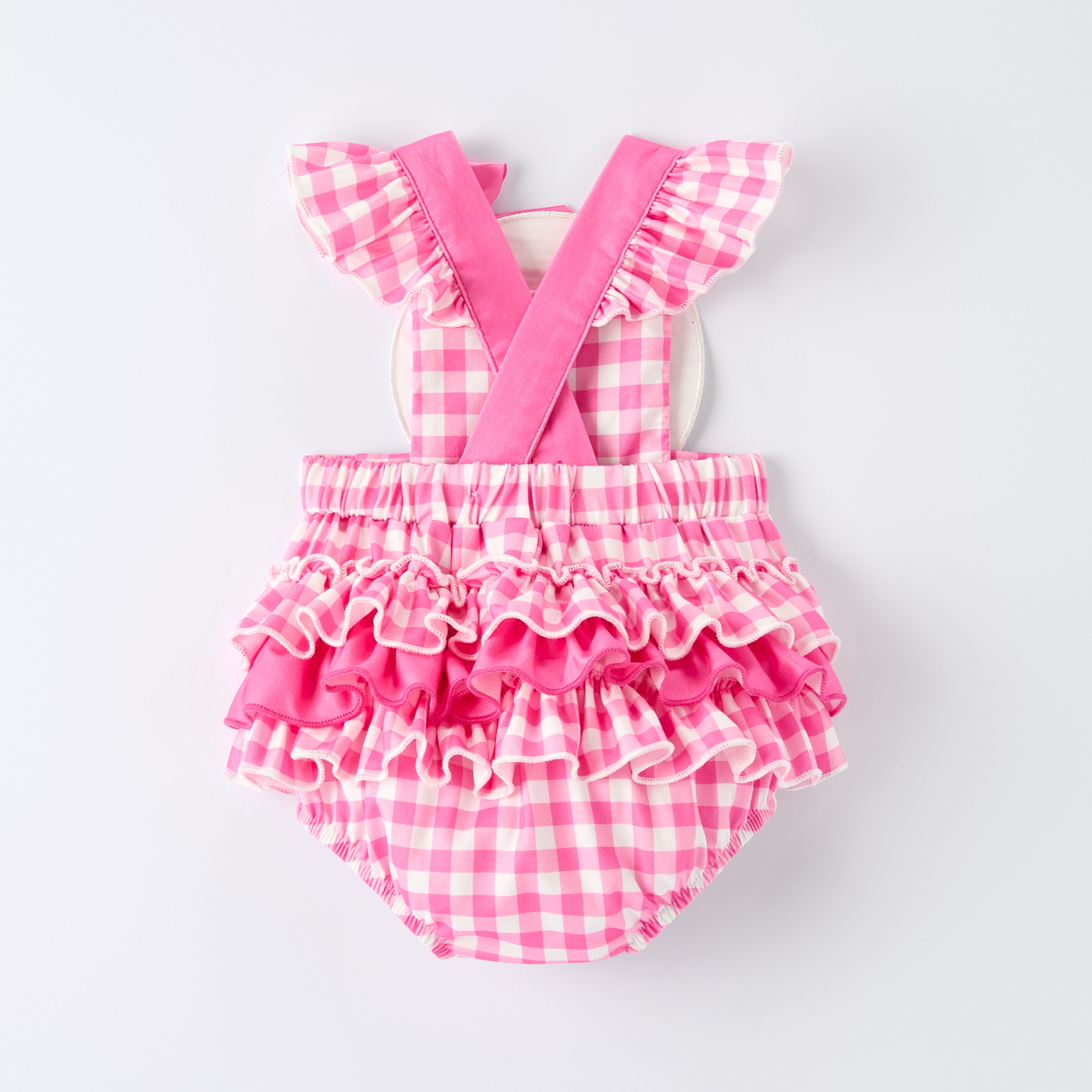 (In Stock)Toddler Girls Spring&Summer Baseball Applique Romper