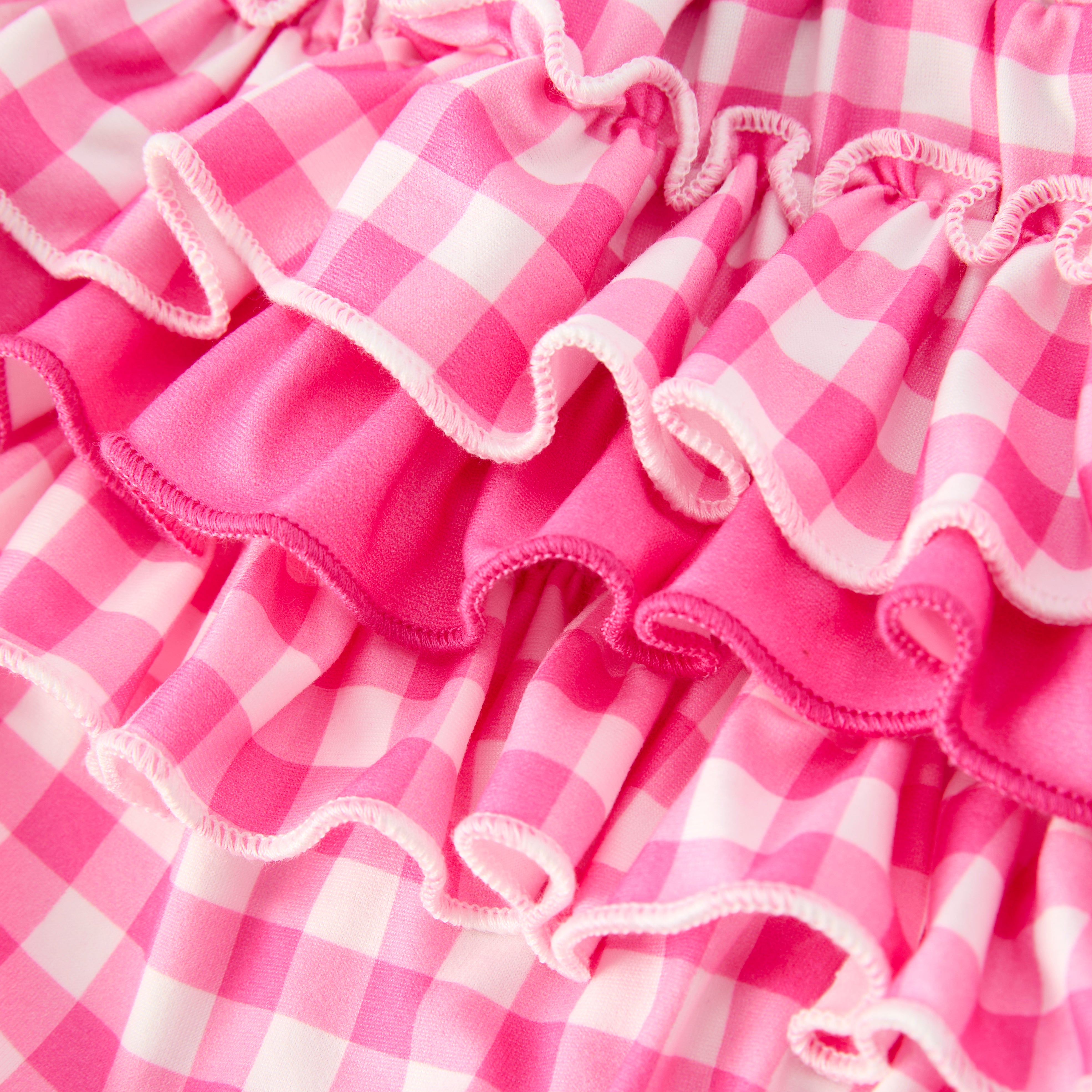 (In Stock)Toddler Girls Spring&Summer Baseball Applique Romper