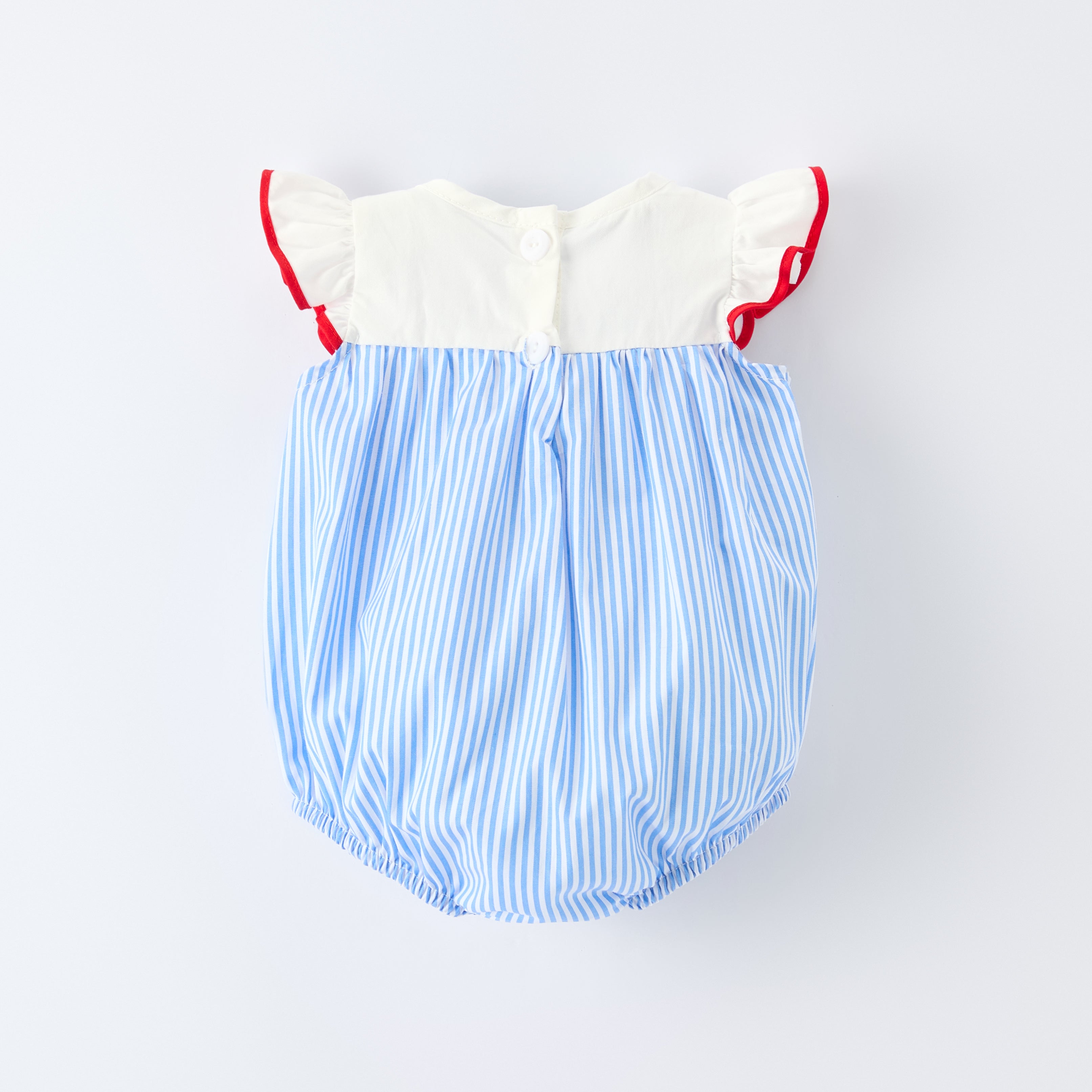 (In Stock)Siblings Spring&Summer Baseball Applique Cotton Dress&Romper