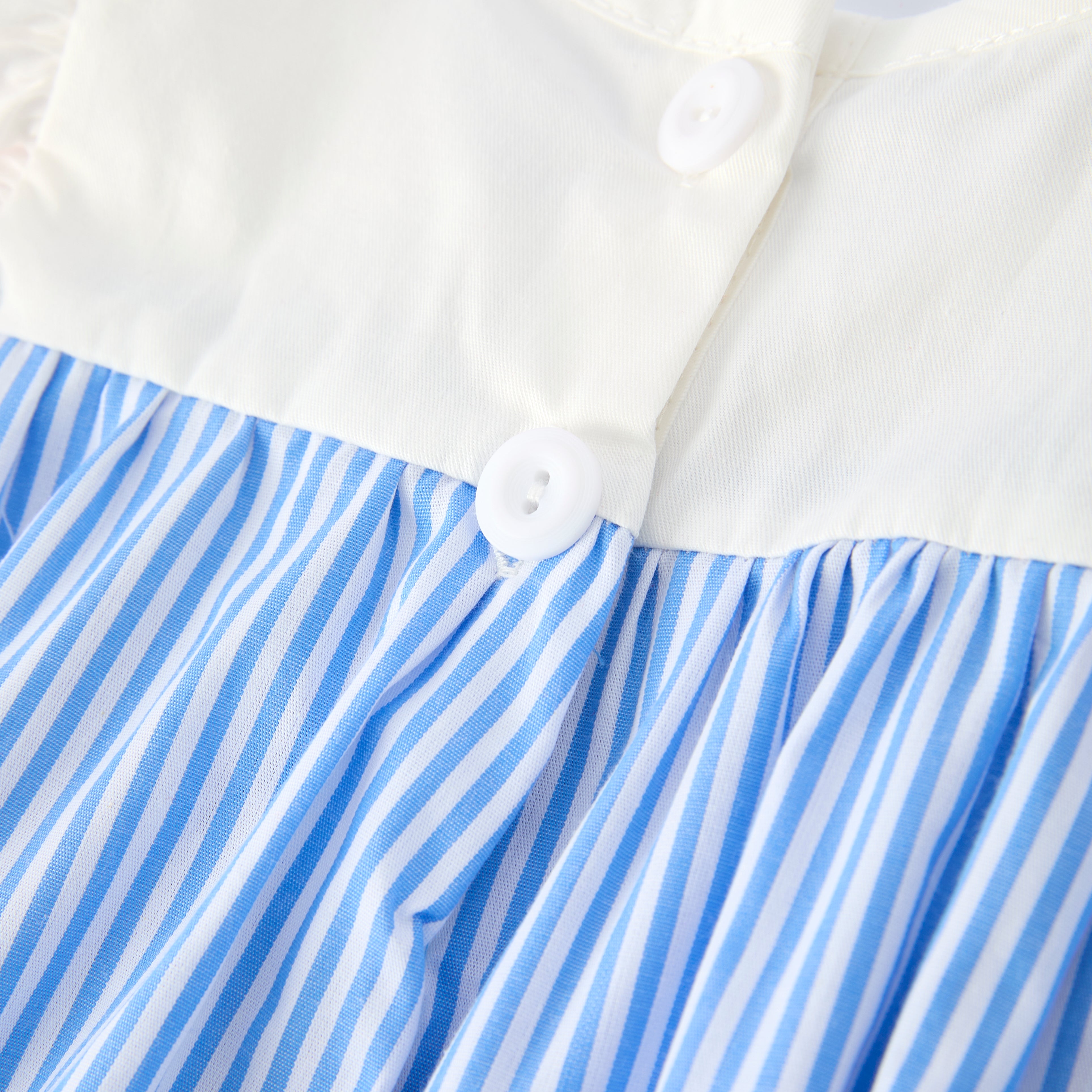 (In Stock)Siblings Spring&Summer Baseball Applique Cotton Dress&Romper