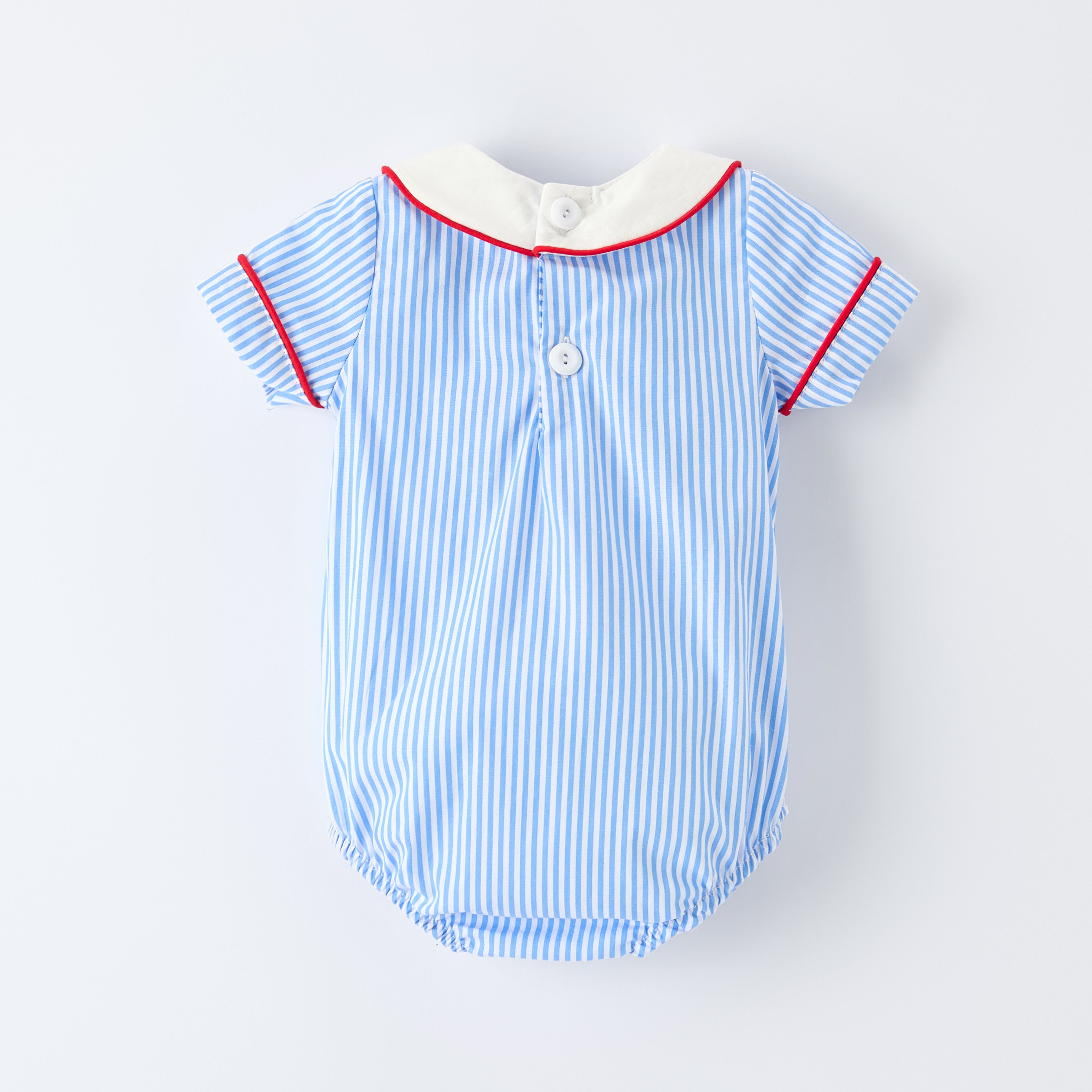 (In Stock)Siblings Spring&Summer Baseball Applique Cotton Dress&Romper