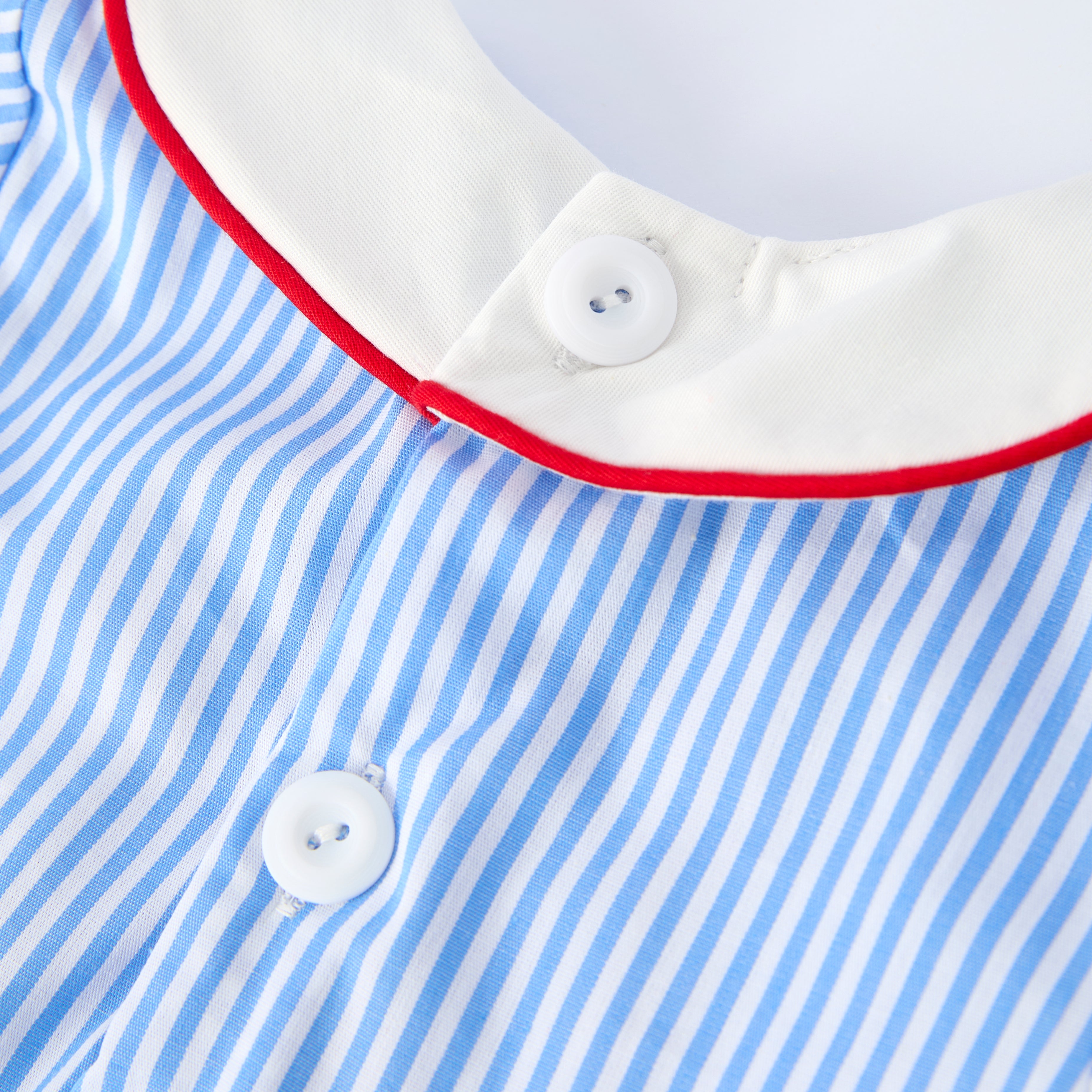 (In Stock)Siblings Spring&Summer Baseball Applique Cotton Dress&Romper