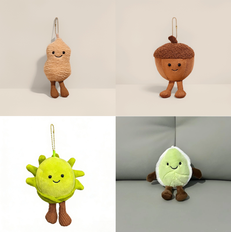 (Pre Order)Plush Nuts Toy Keychain
